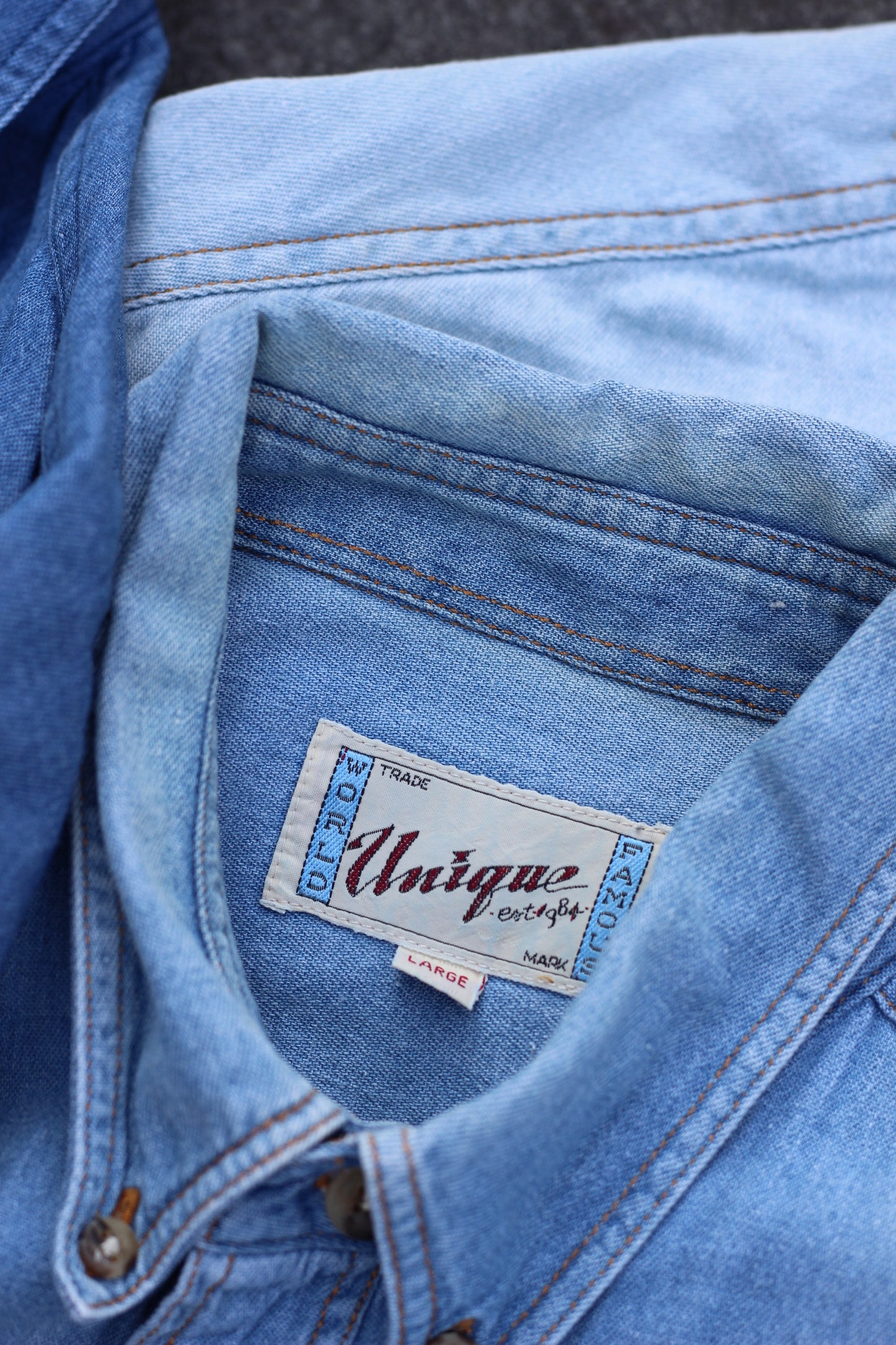 Men's Denim Short Sleeve Shirt x11点