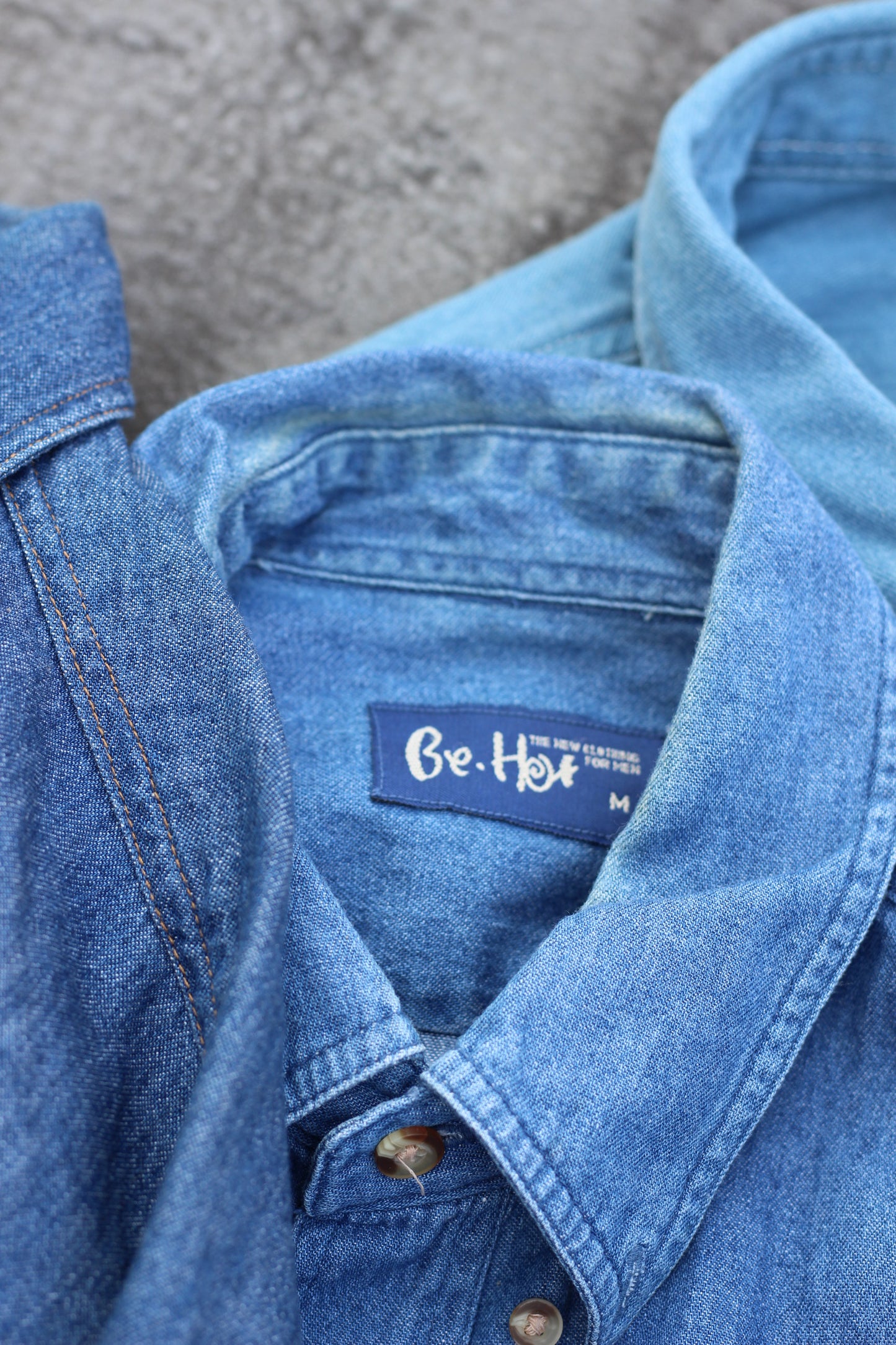 Men's Denim Short Sleeve Shirt x11点