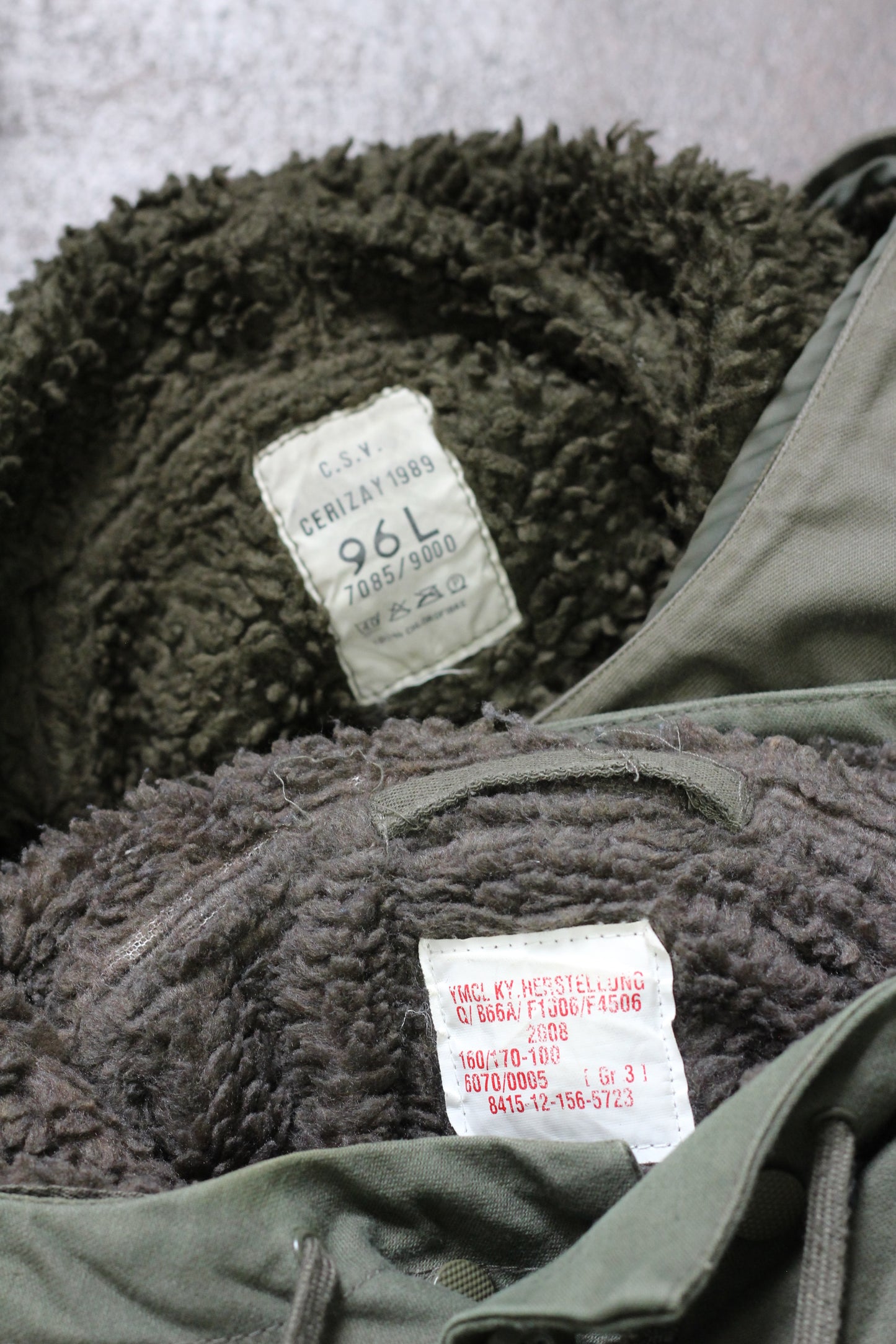 1989 French Army M-64 & 2008 German Army Field Parka x2点