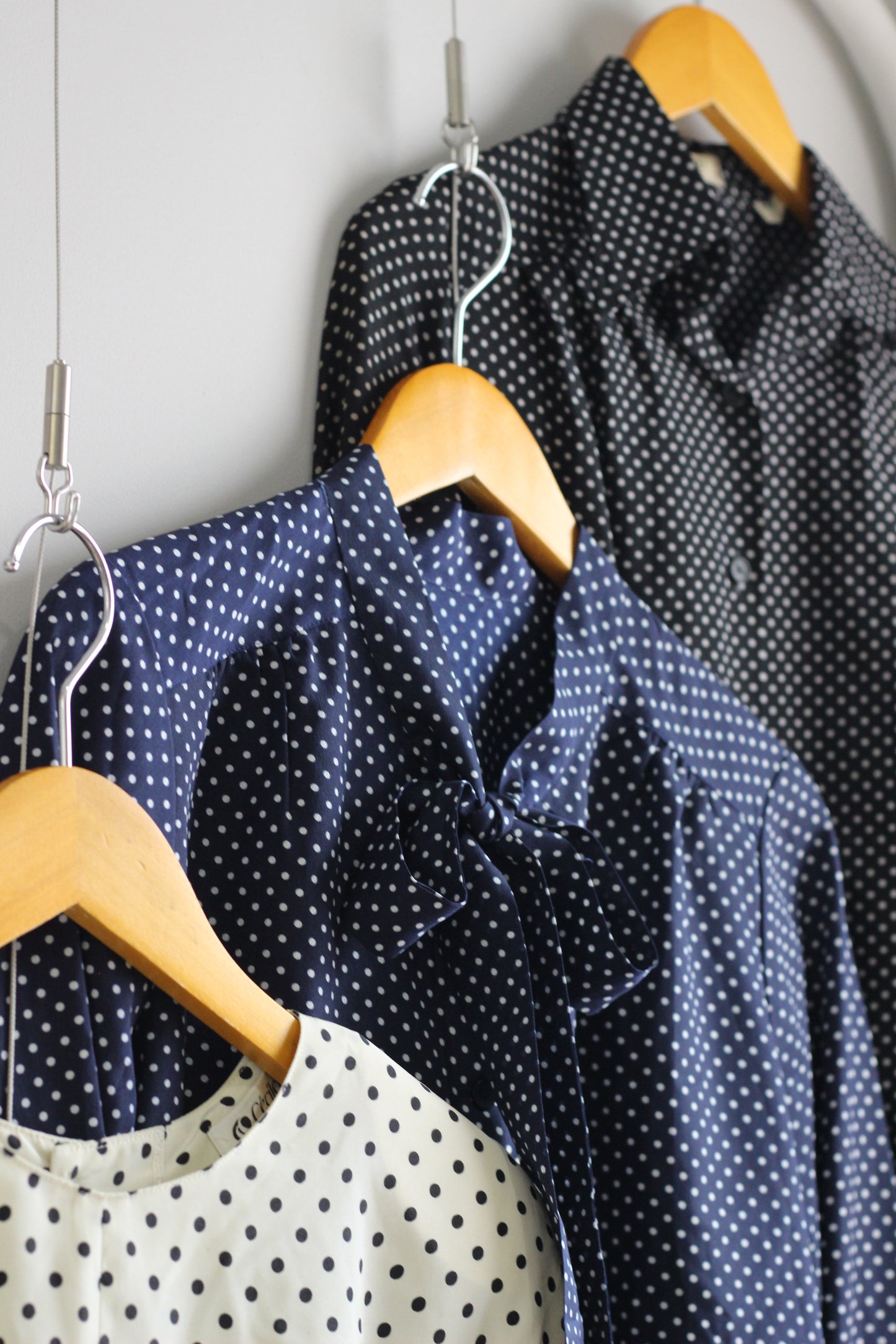 Vintage Dot Long Sleeve Blouse x5点