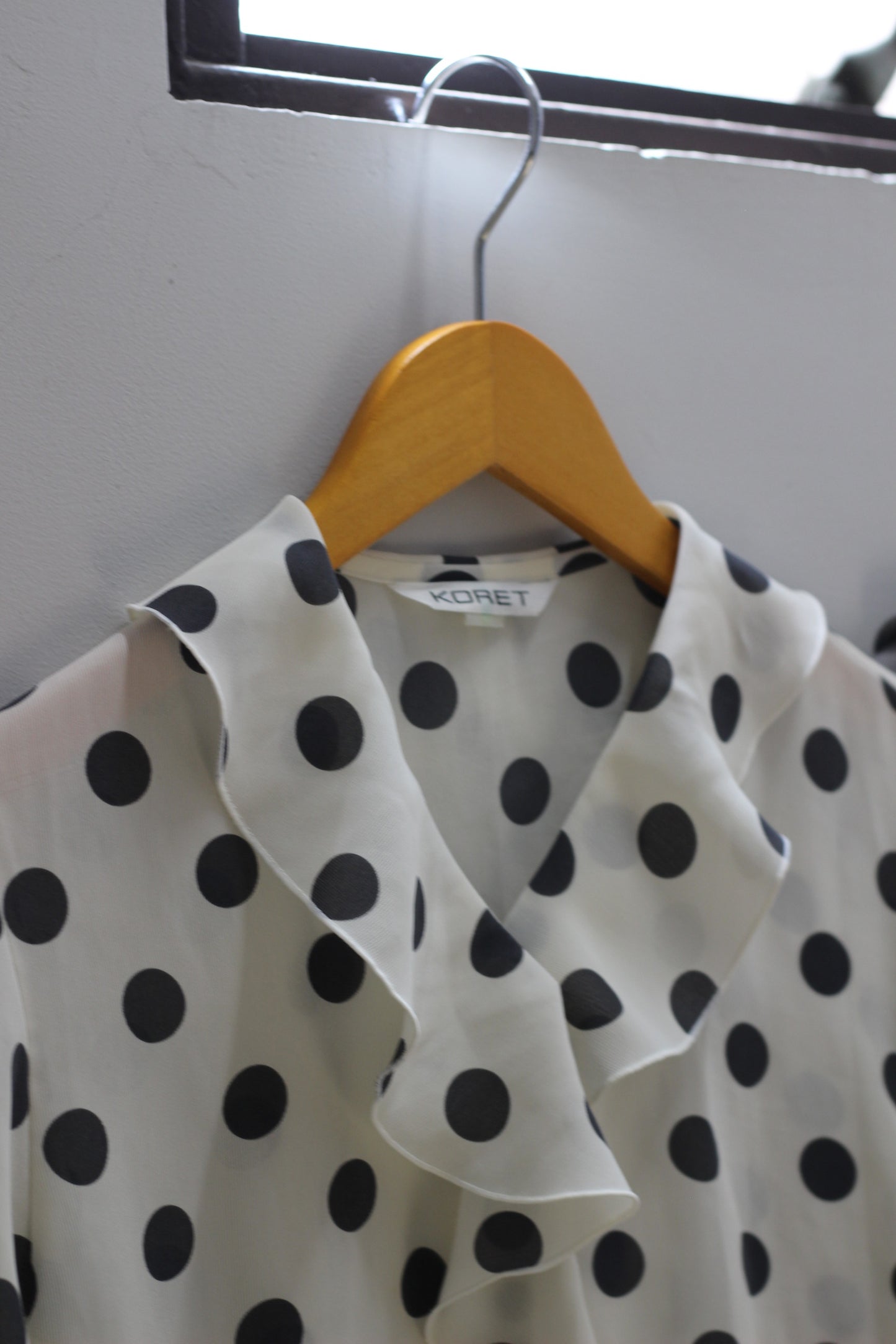 Vintage Polka Dot Long Sleeve Blouse x2点