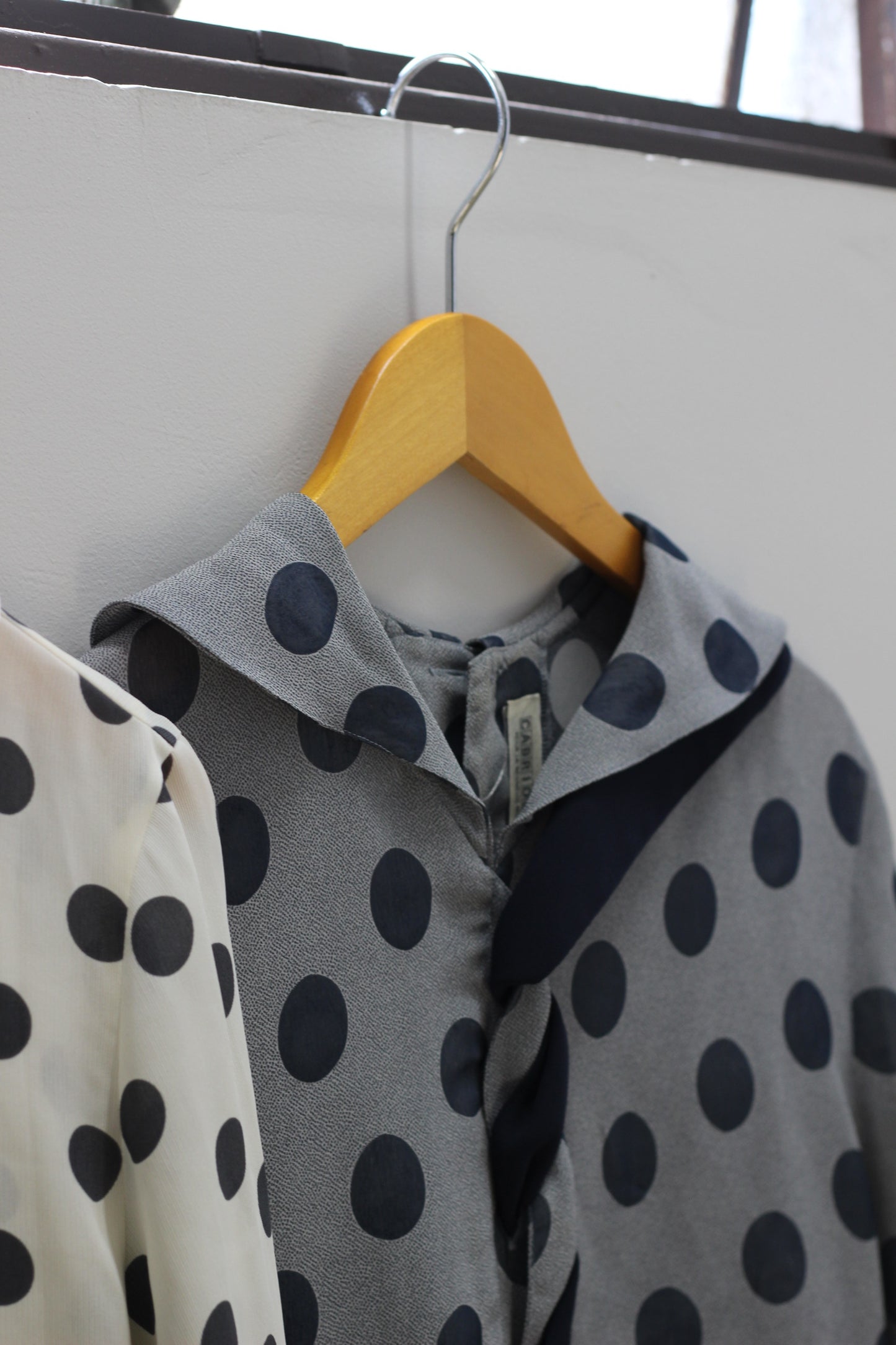 Vintage Polka Dot Long Sleeve Blouse x2点