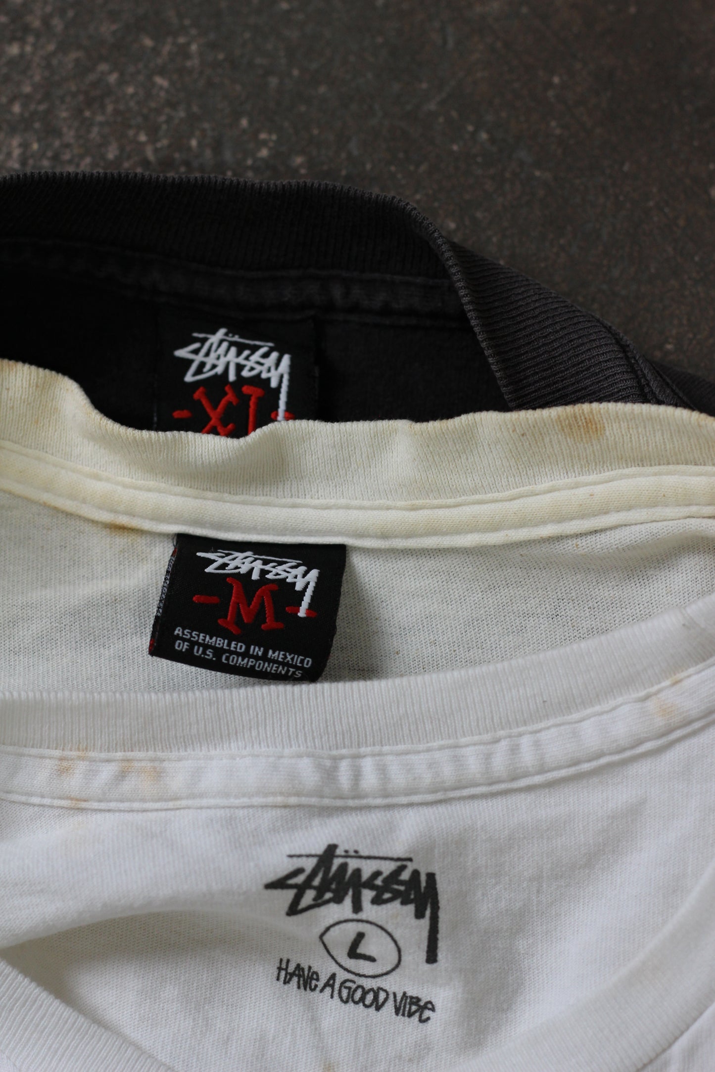 00's Stussy Print T-Shirt x3点