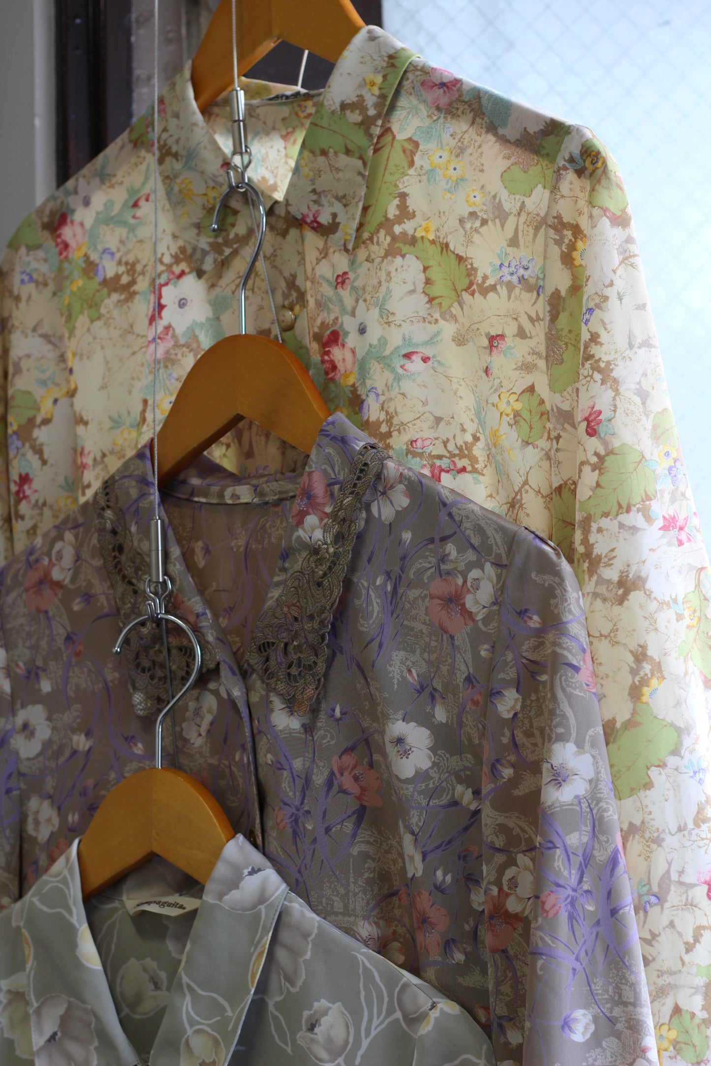 Vintage Flower Long Sleeve Blouse x5点