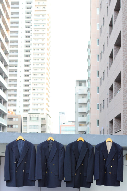 Men's Gold Button Tailored Jacket x4点
