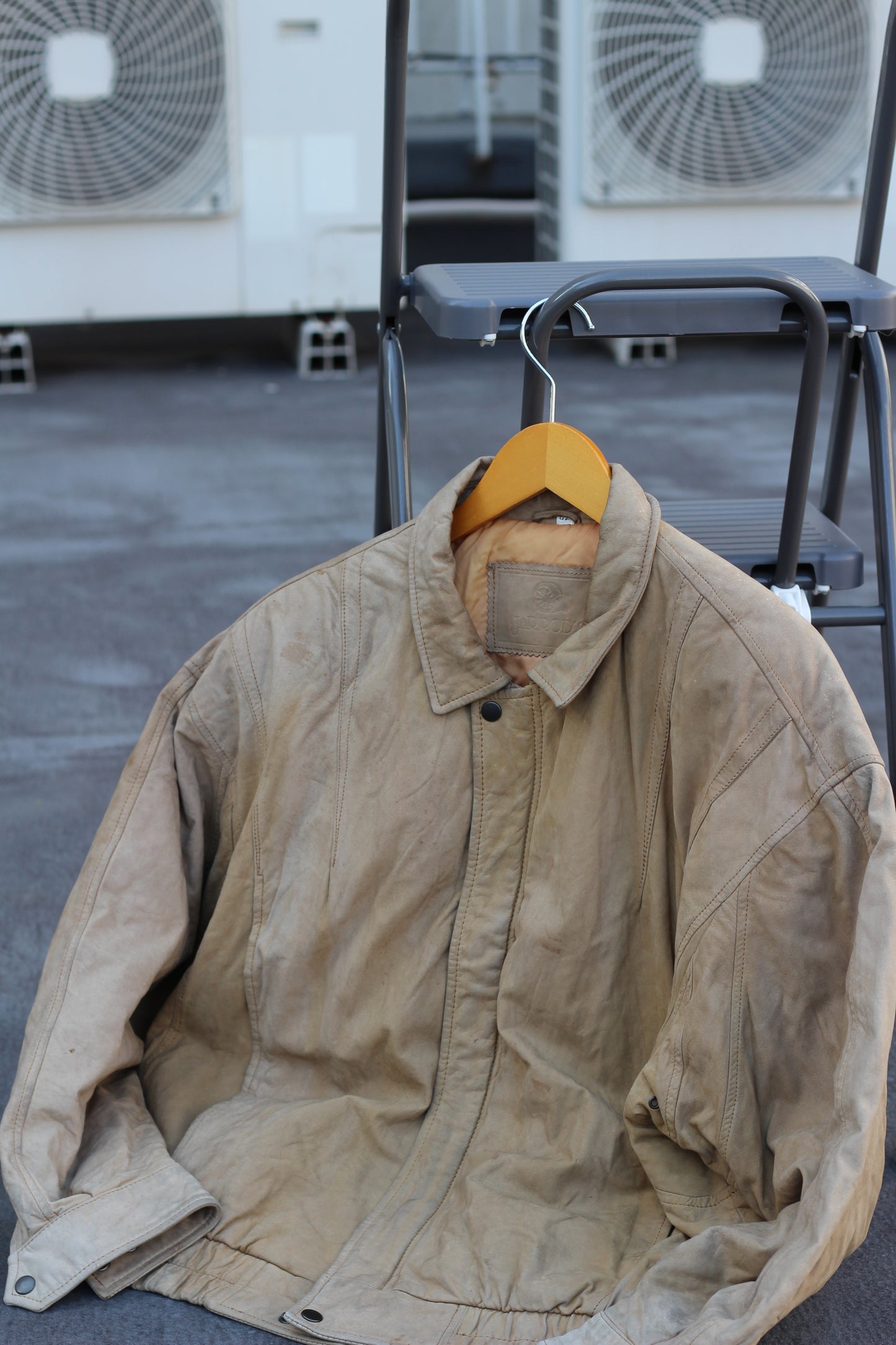 Men's Vintage Brown Short Leather Jacket x3点