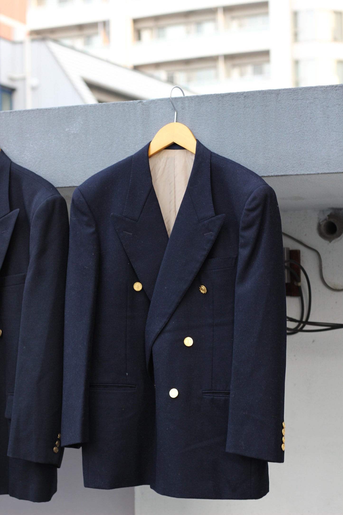 Men's Gold Button Tailored Jacket x4点