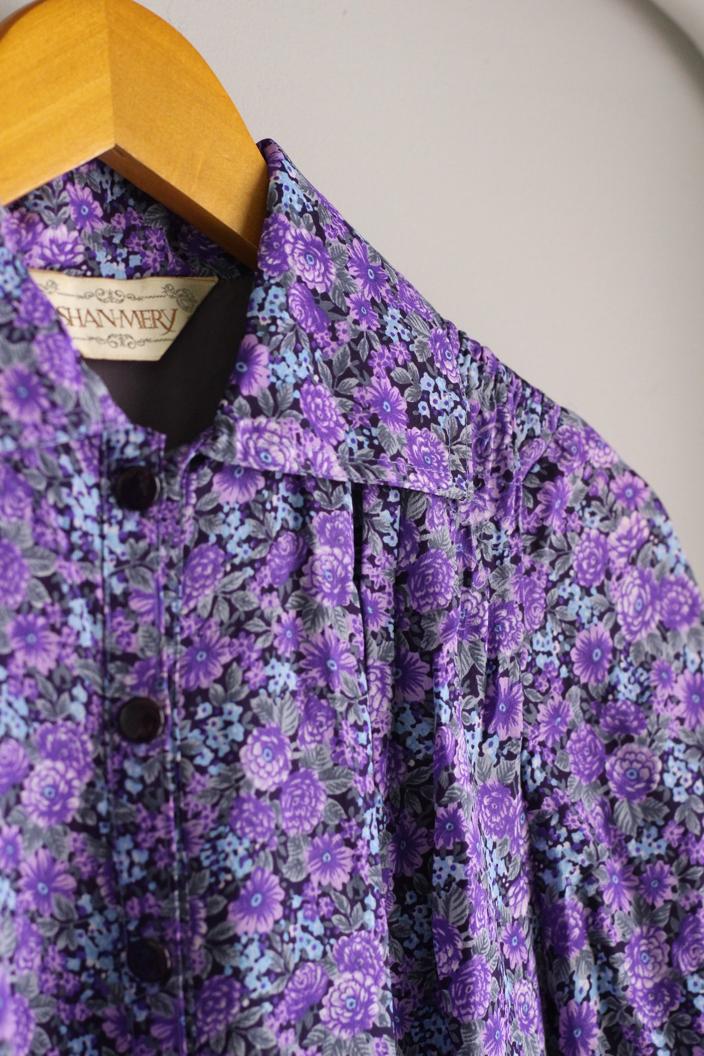 Vintage Design Flower Long Sleeve One-Piece x4点