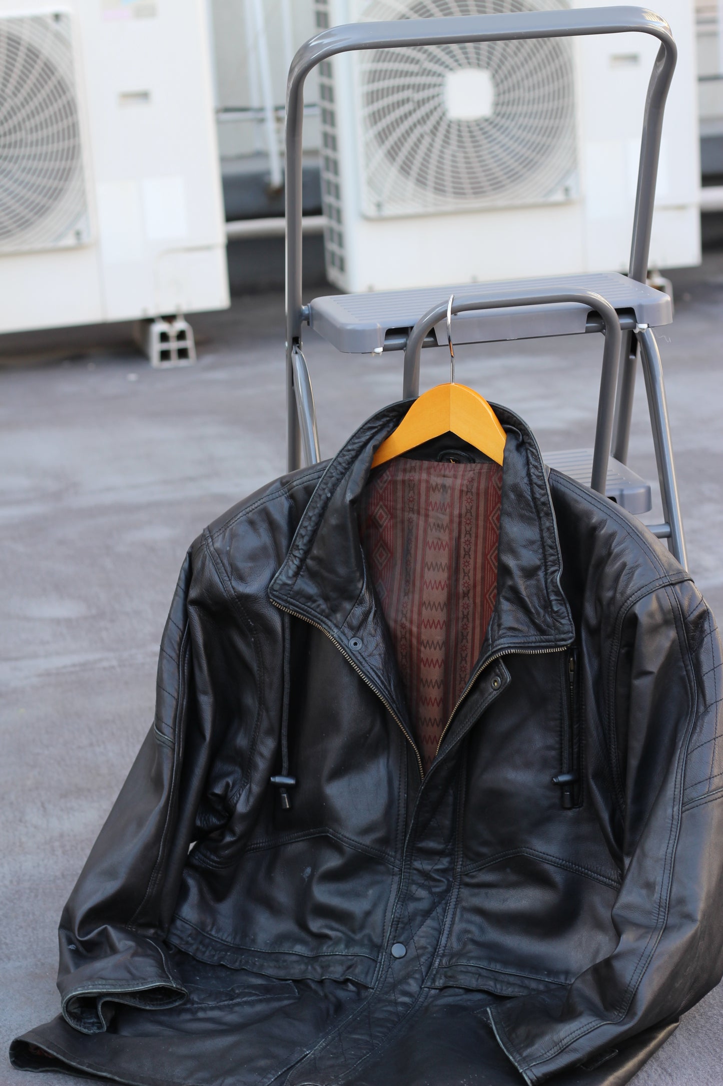 Men's Vintage Design Leather Jacket x3点