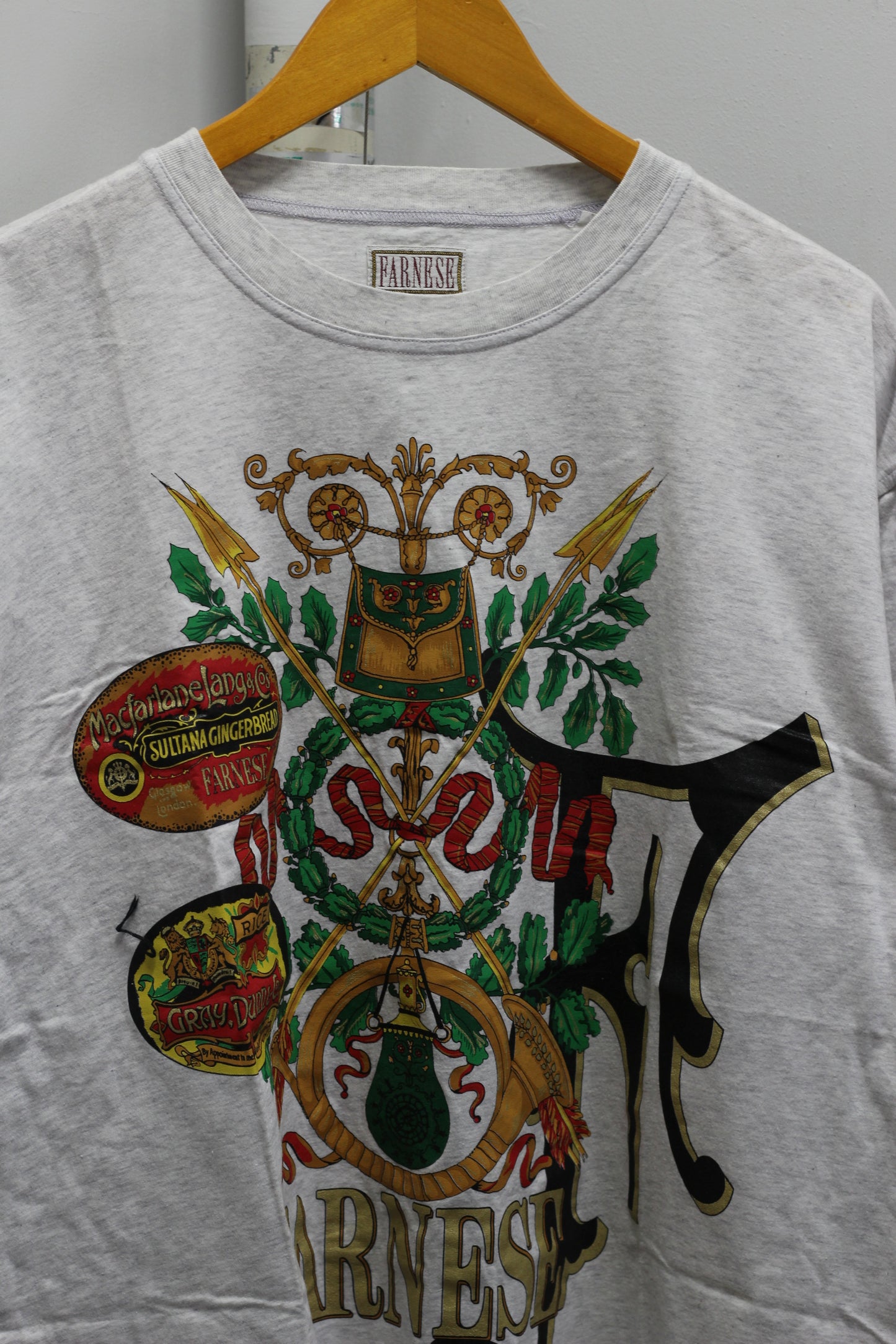 Men's Vintage Big Print T-Shirt x2点