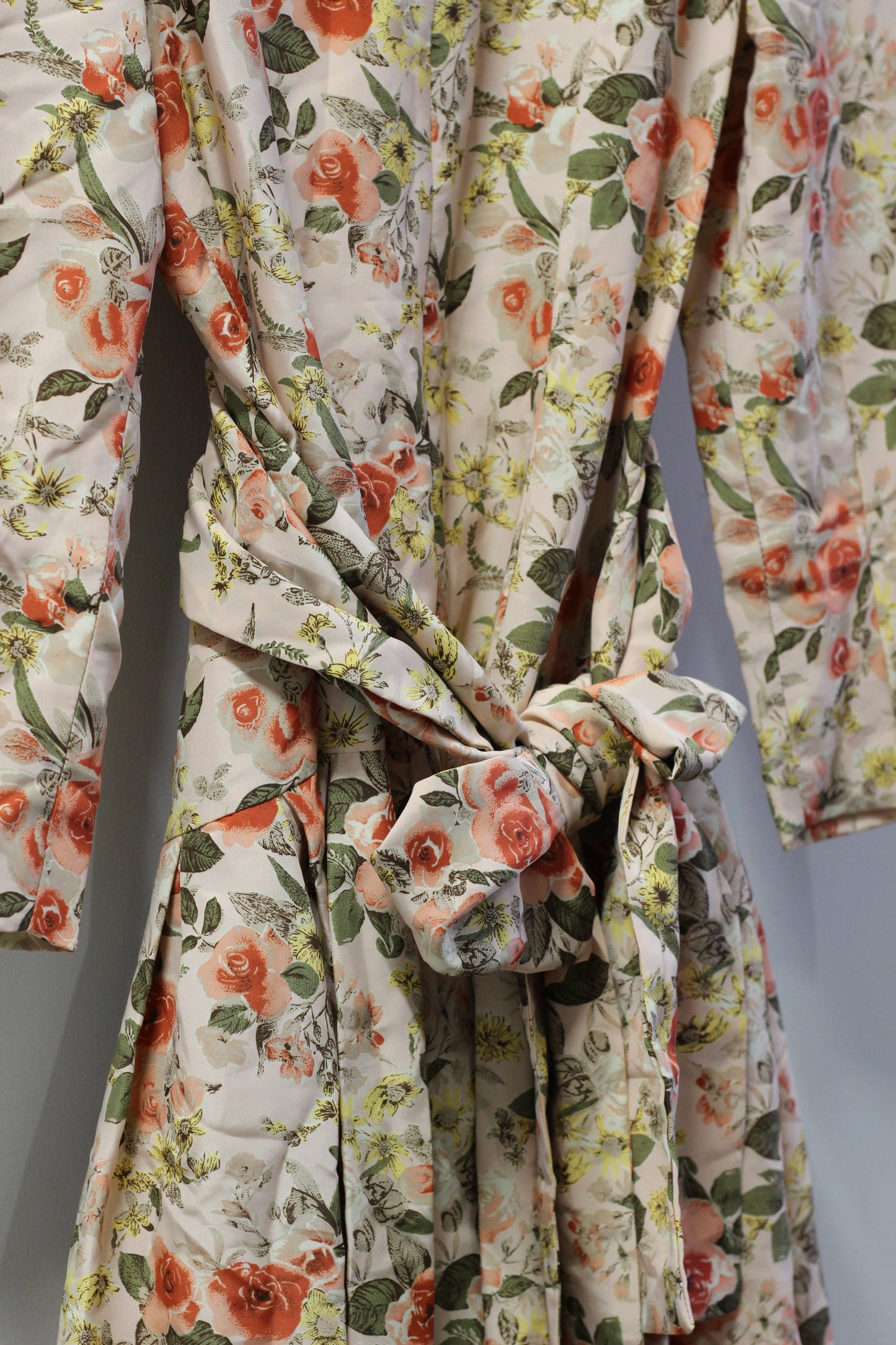 Vintage Floral Long Sleeve One-Piece x3点