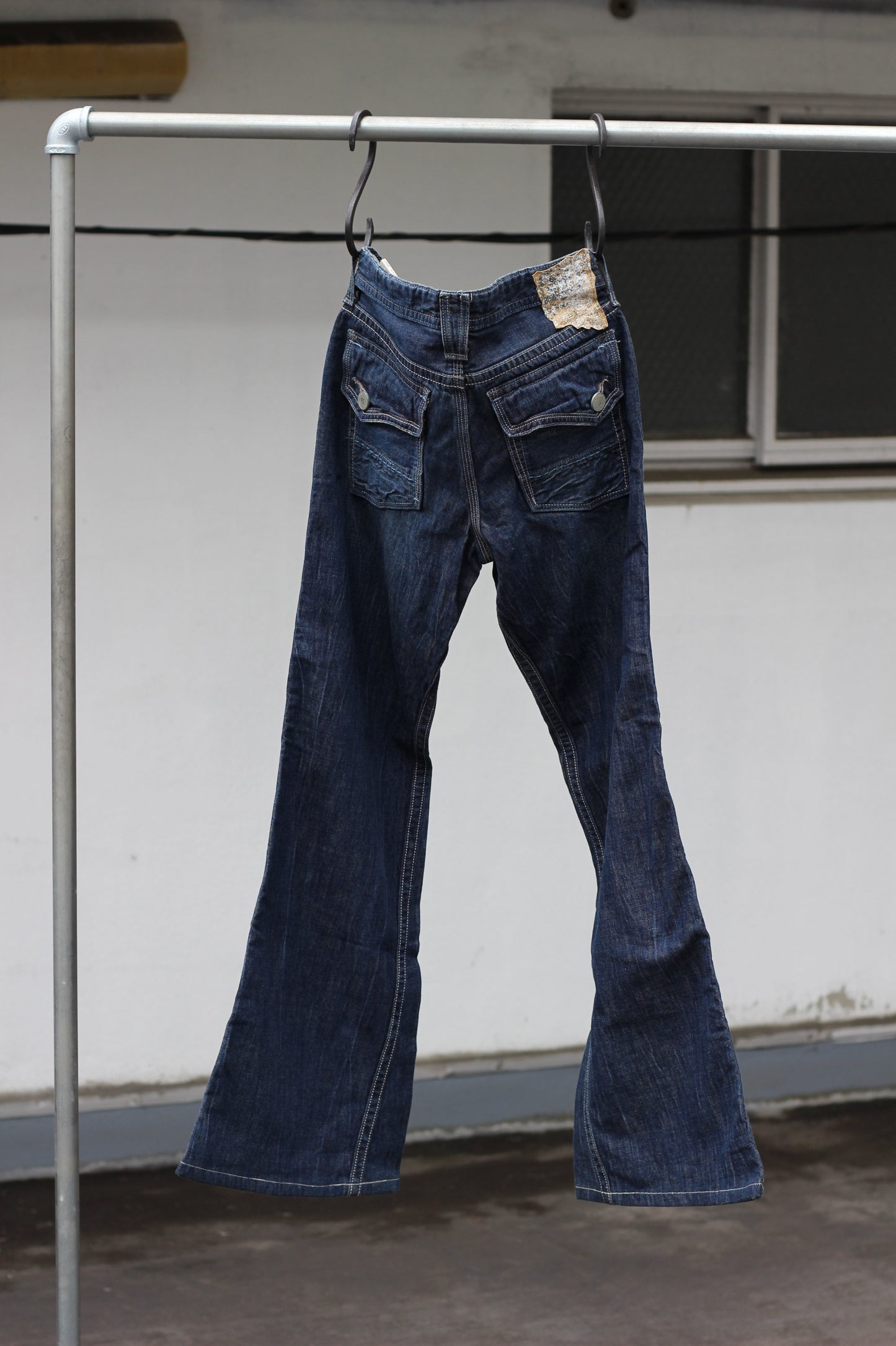 Y2K Style Bootcut Denim Pants x2点