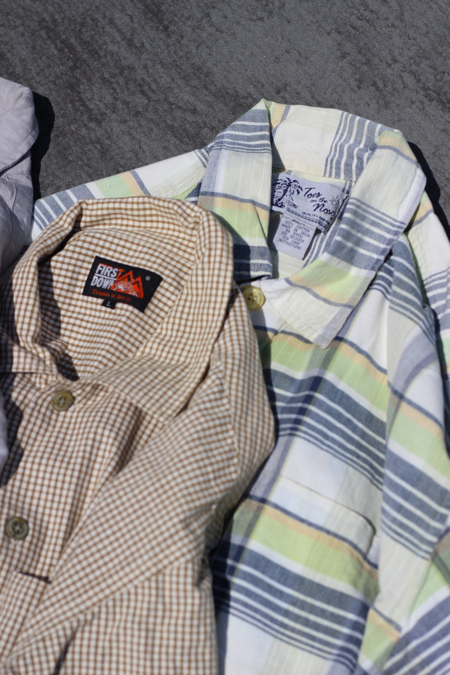 Men's USA brand Design Check Short Sleeve Shirt x15点