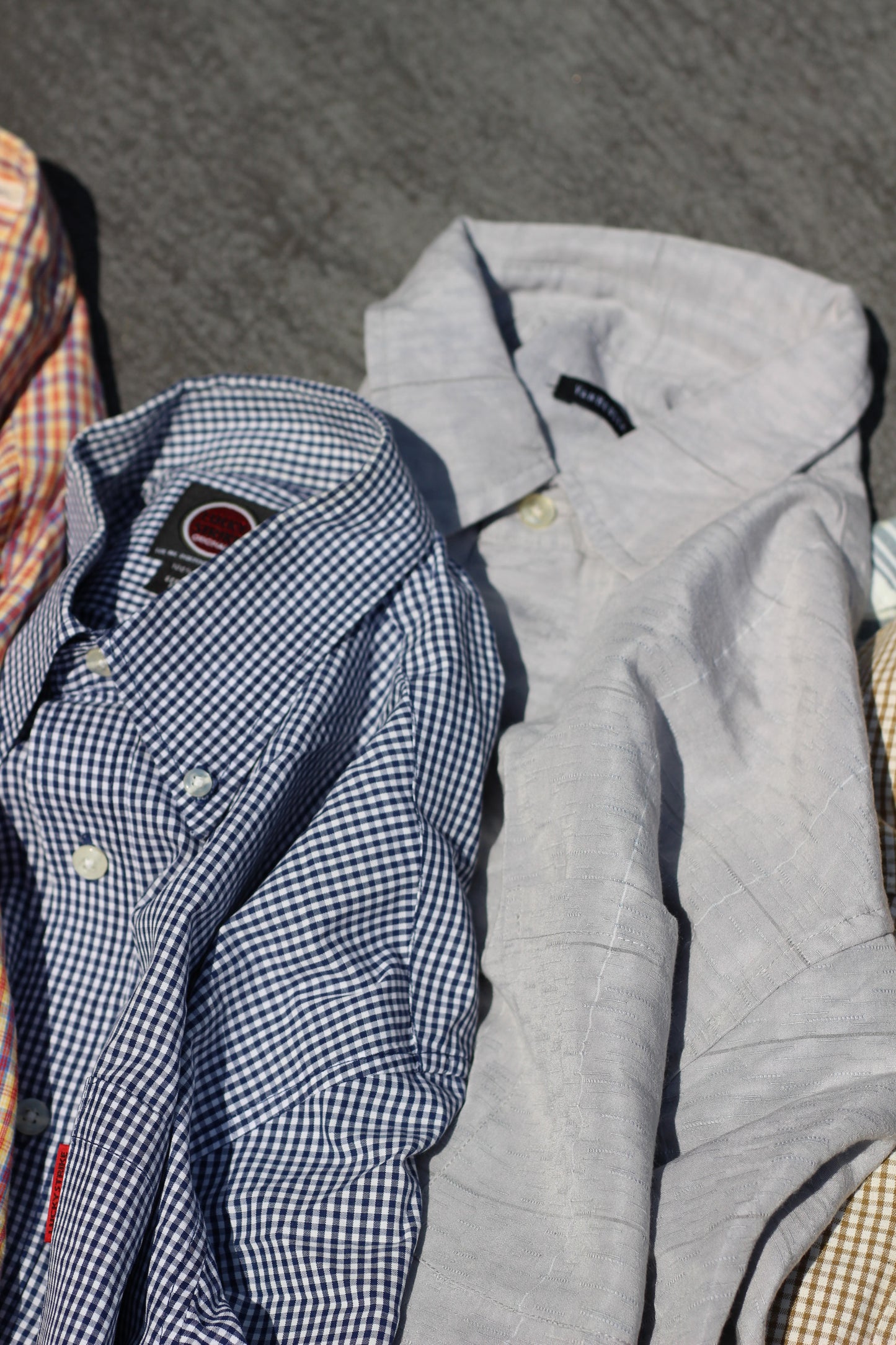 Men's USA brand Design Check Short Sleeve Shirt x15点