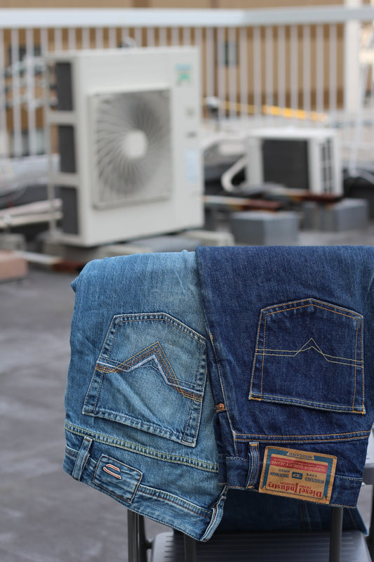 Men's Y2K Style Made in Italy Diesel Denim Pants x2点