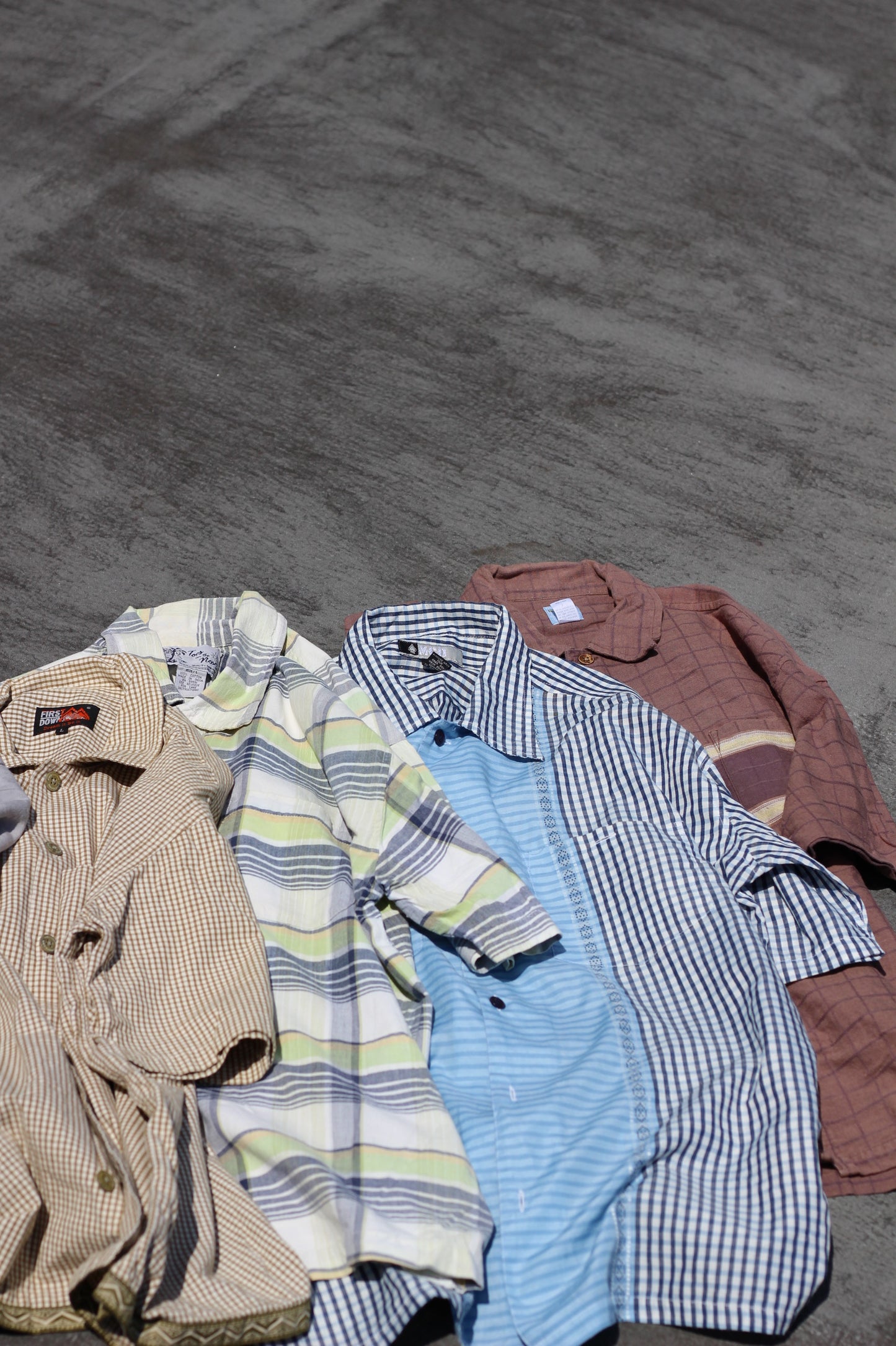 Men's USA brand Design Check Short Sleeve Shirt x15点
