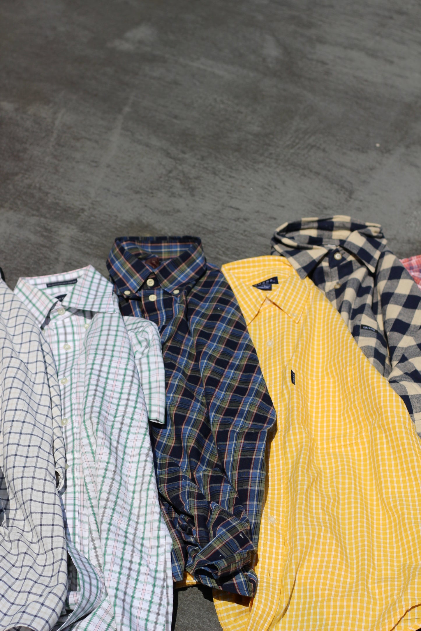 Men's USA brand Design Check Short Sleeve Shirt x15点