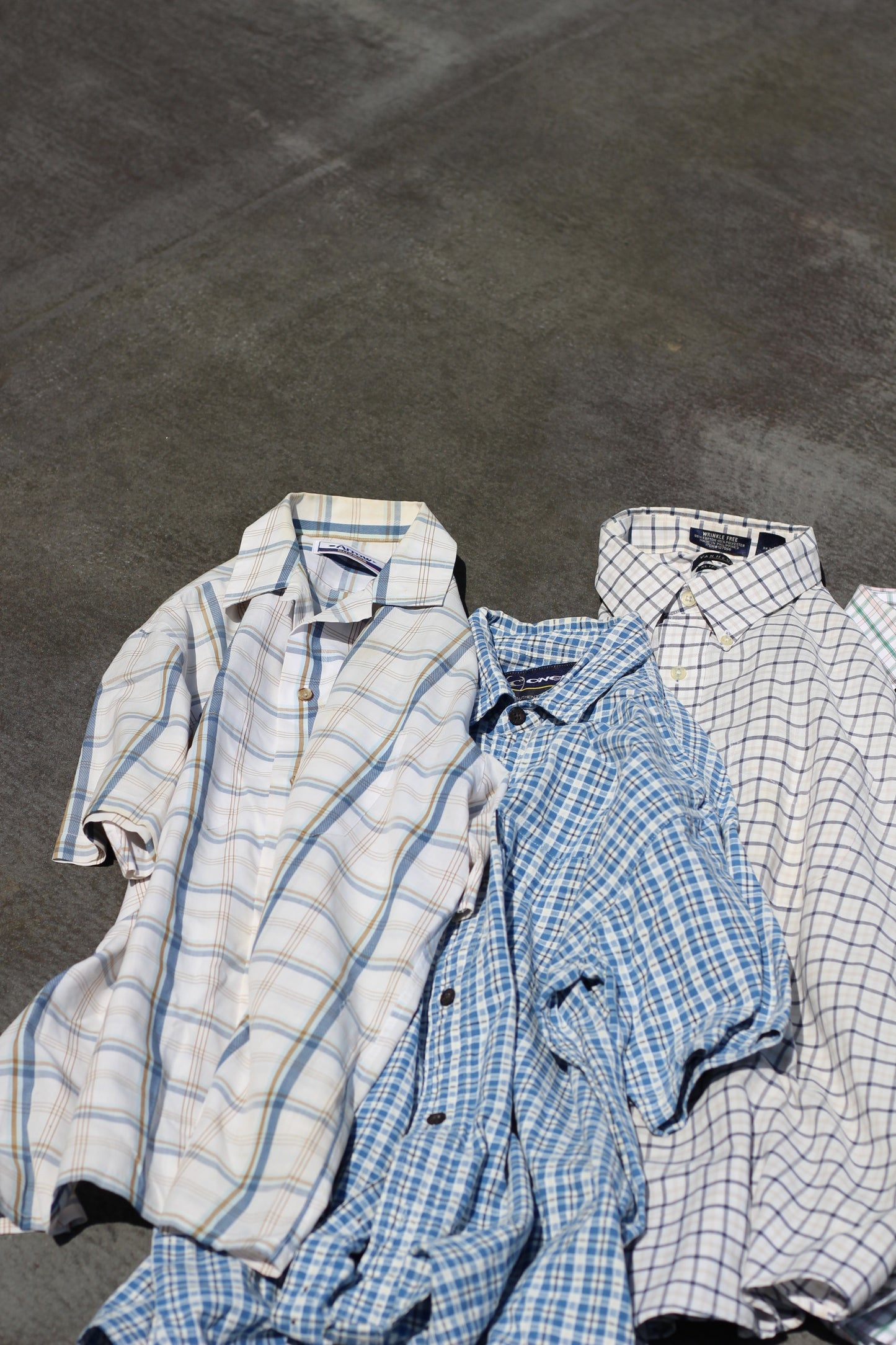 Men's USA brand Design Check Short Sleeve Shirt x15点