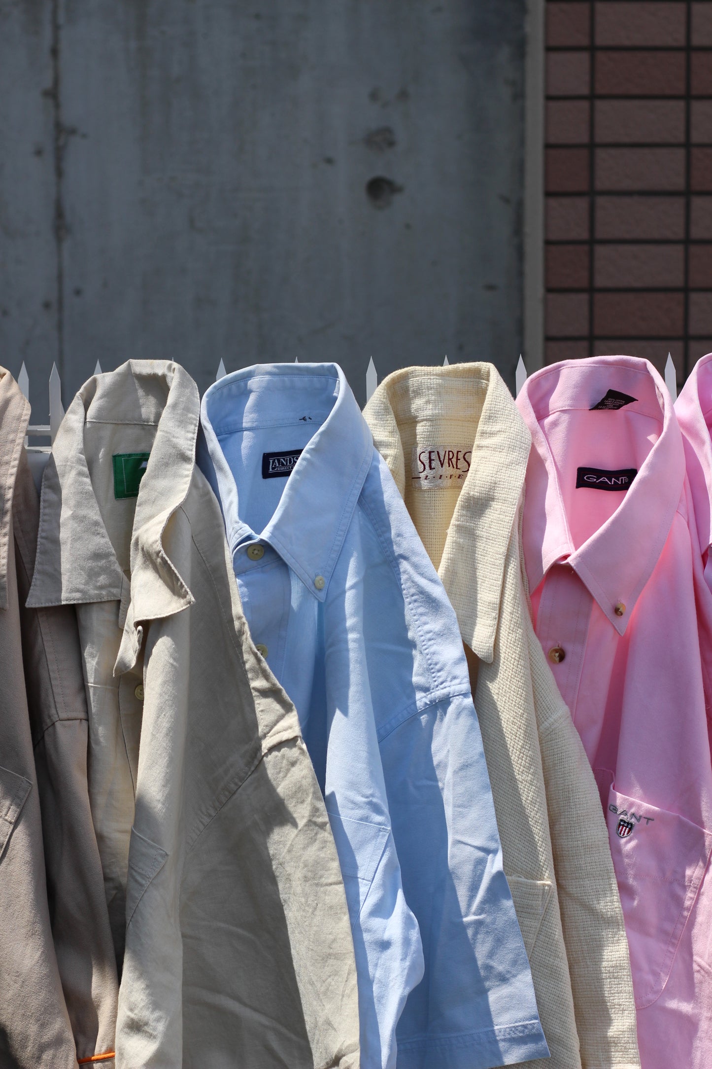 Men's USA brand Basic & Marble Color Striped Short Sleeve Shirt x12点