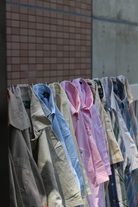 Men's USA brand Basic & Marble Color Striped Short Sleeve Shirt x12点