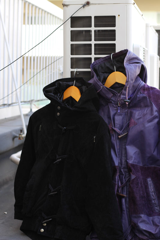 Men's Vintage Duffle Leather Jacket x2点