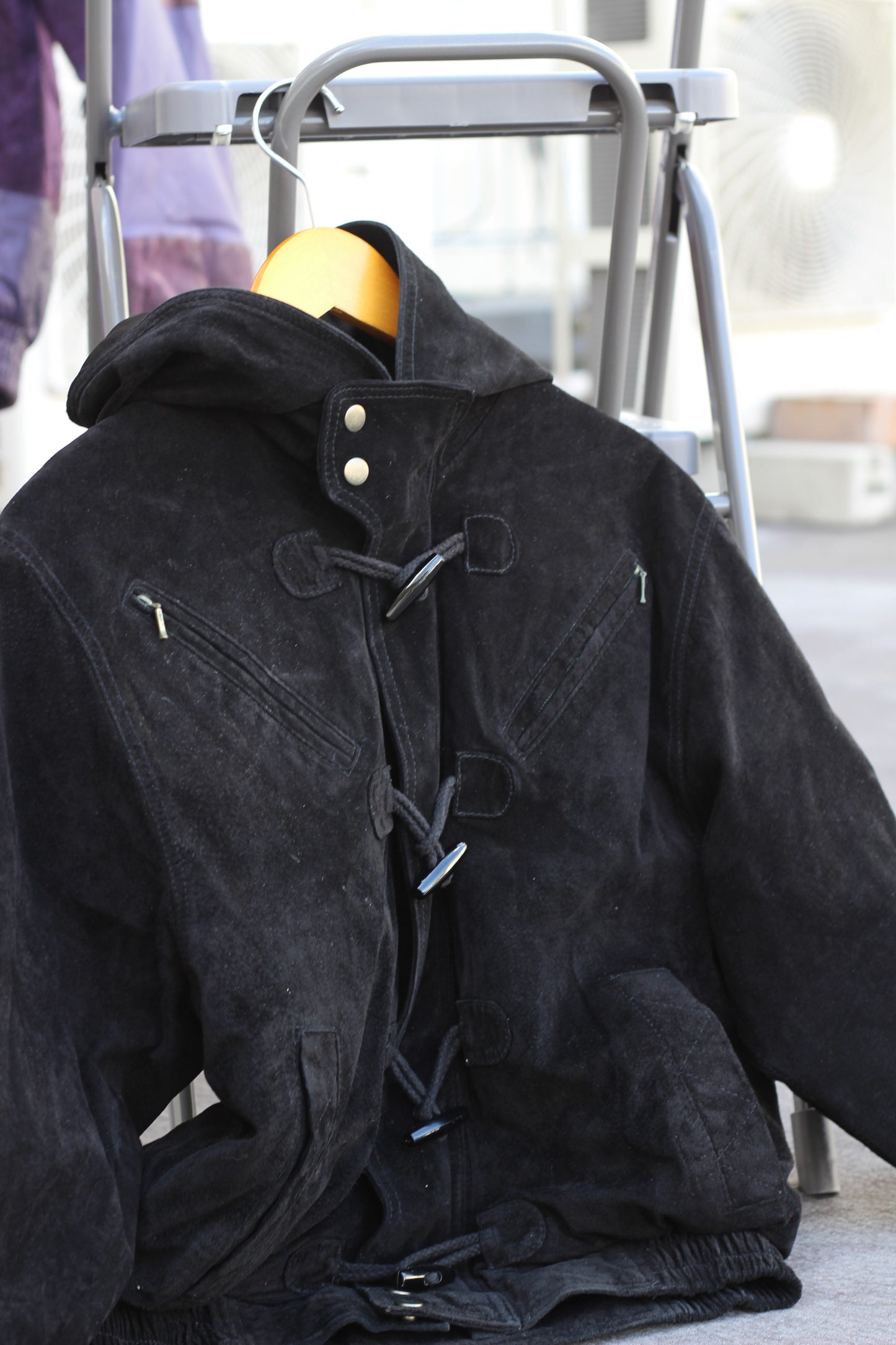 Men's Vintage Duffle Leather Jacket x2点
