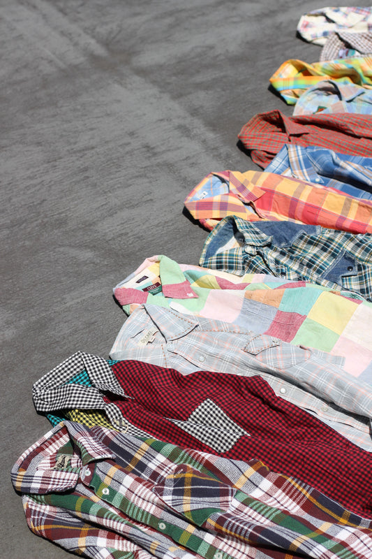 Men's Design Check Short Sleeve Shirt x12点
