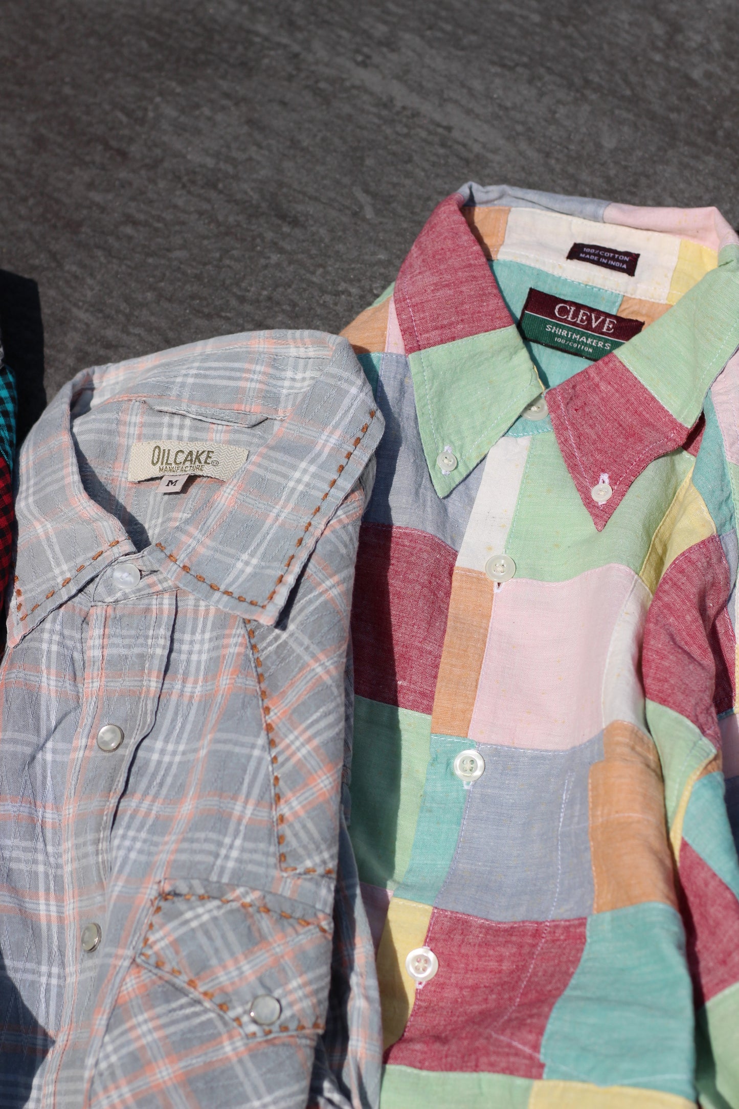 Men's Design Check Short Sleeve Shirt x12点