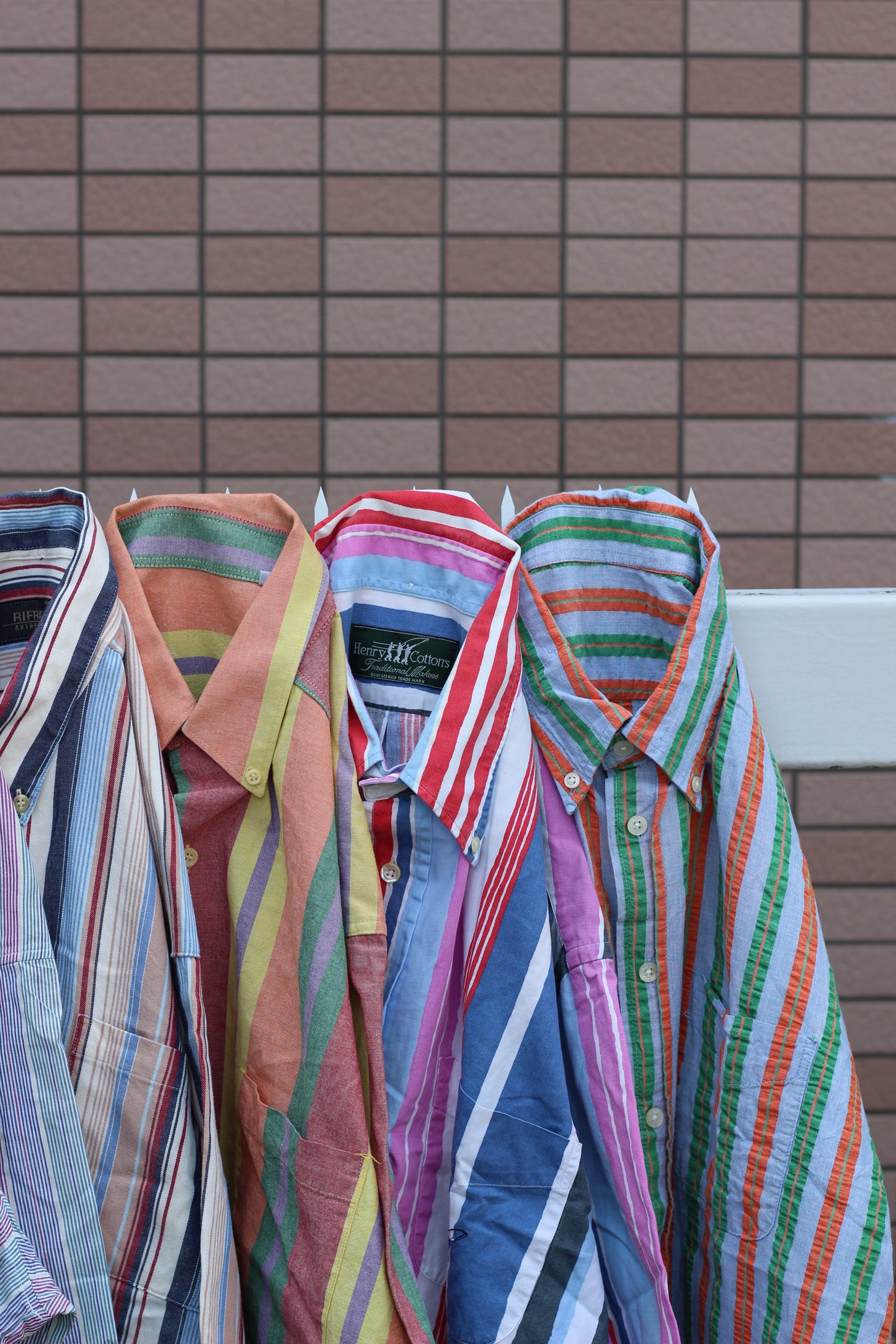 Men's Design Stripe Short Sleeve Shirt x10点