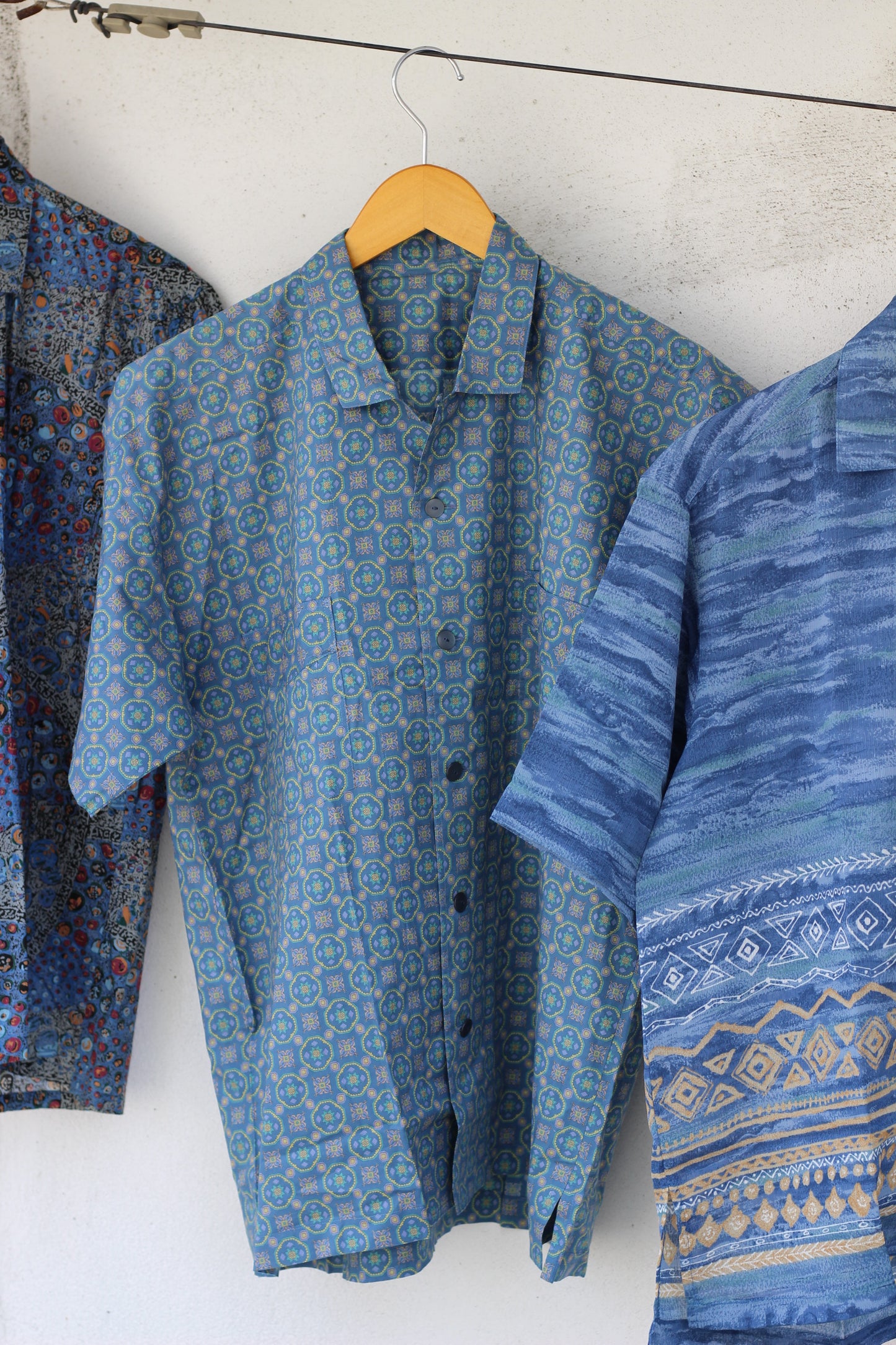 Men's Design Open Collar Short Sleeve Shirt x17点