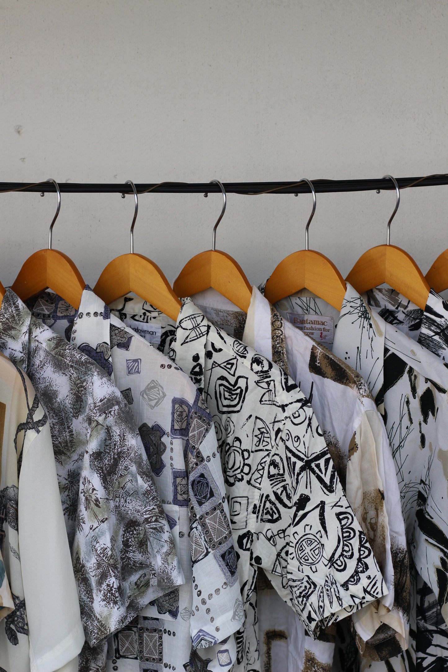 Men's White Design Open Collar Short Sleeve Shirt x14点