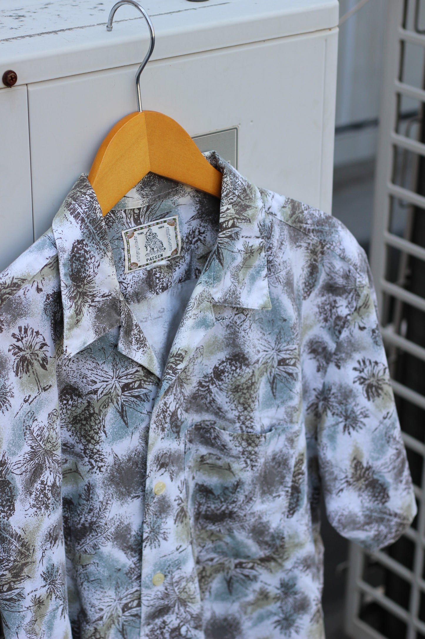 Men's White Design Open Collar Short Sleeve Shirt x14点