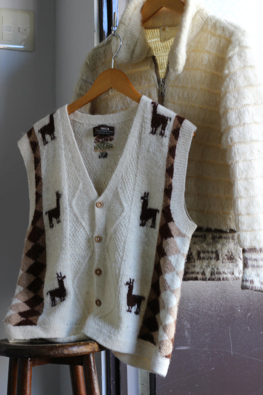 Vintage Peru Alpaca Knit & Iceland Knit x2点