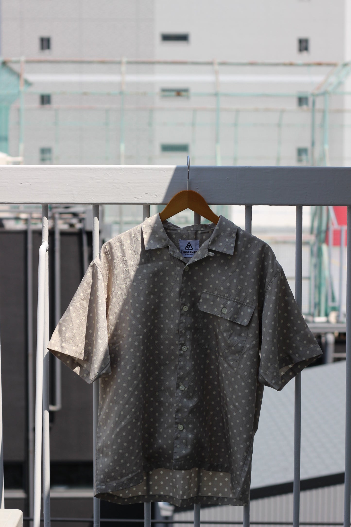 Men's White Design Open Collar Short Sleeve Shirt x14点