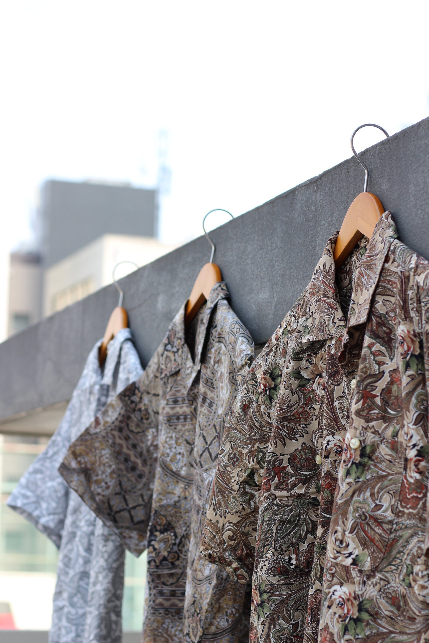 Men's Paisley Design Open Collar Short Sleeve Shirt x3点
