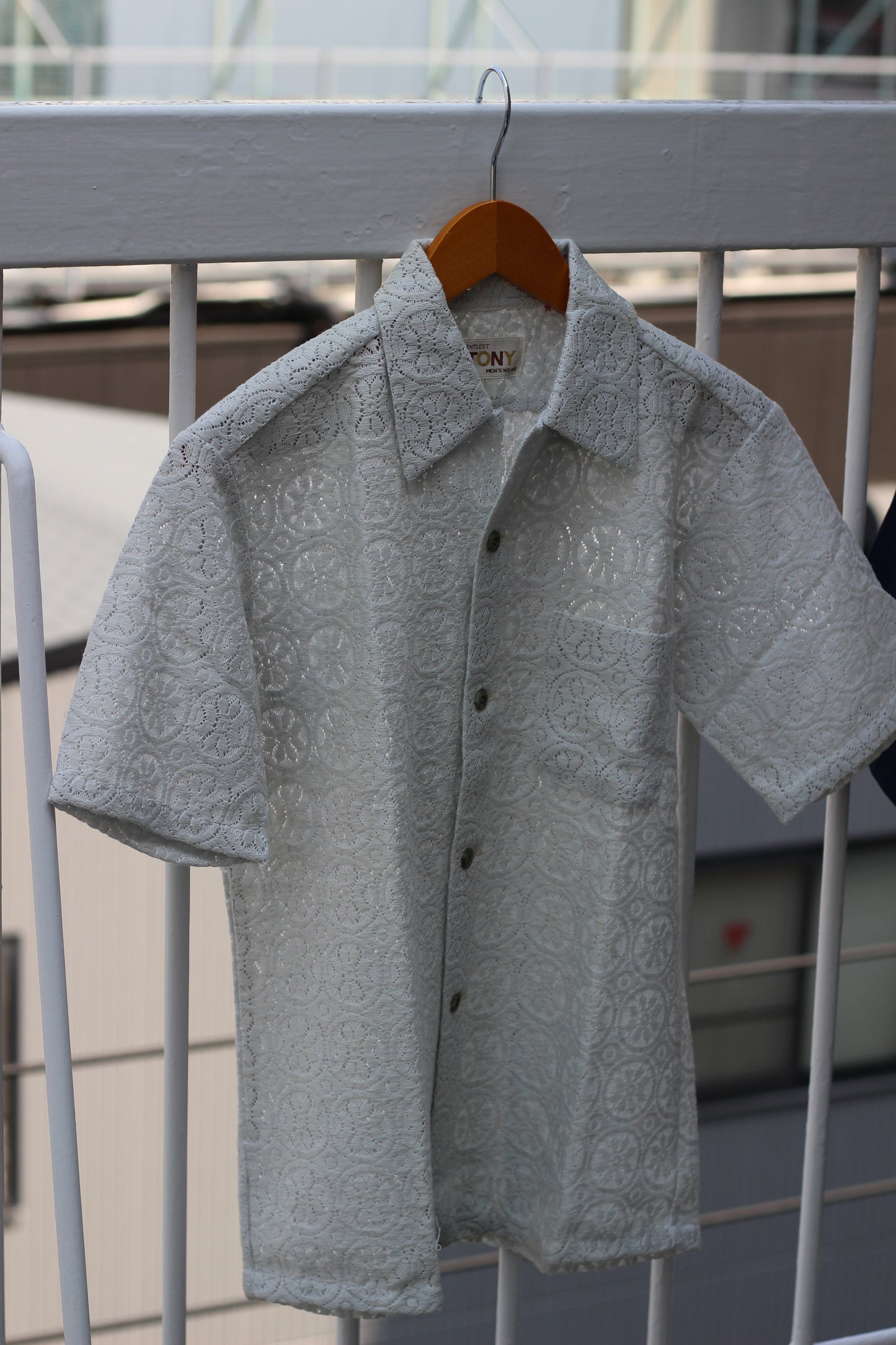 Men's Embroidery Design Open Collar Short Sleeve Shirt x5点