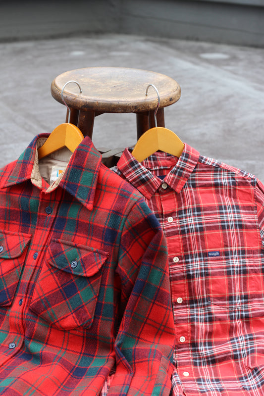 90's Wrangler Long Sleeve Shirt x3点