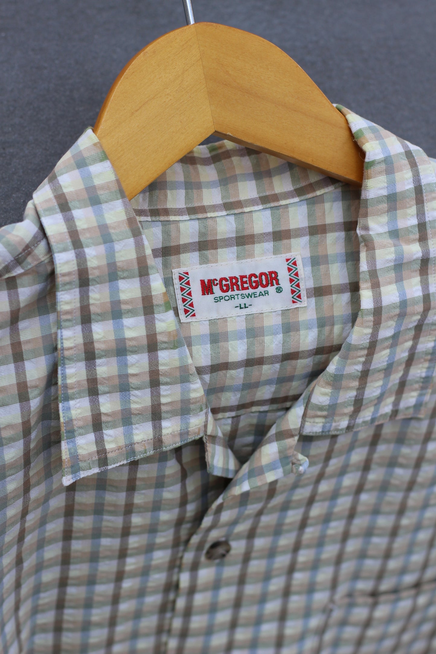 Men's Design Check Open Collar Short Sleeve Shirt x5点