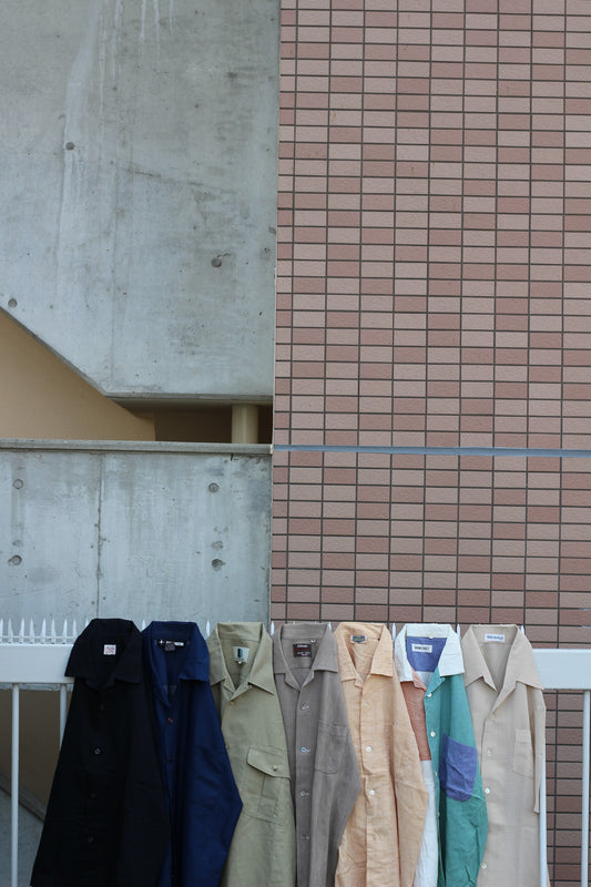 Men's Basic Open Collar Short Sleeve Shirt x7点