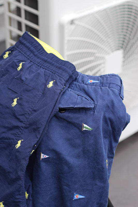 90's Polo Ralph Lauren Pattern Design Shorts x2点