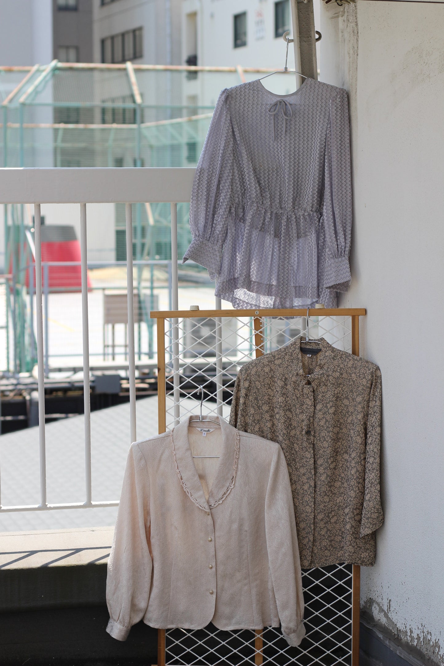 Vintage Jacquard Long Sleeve Blouse x6点