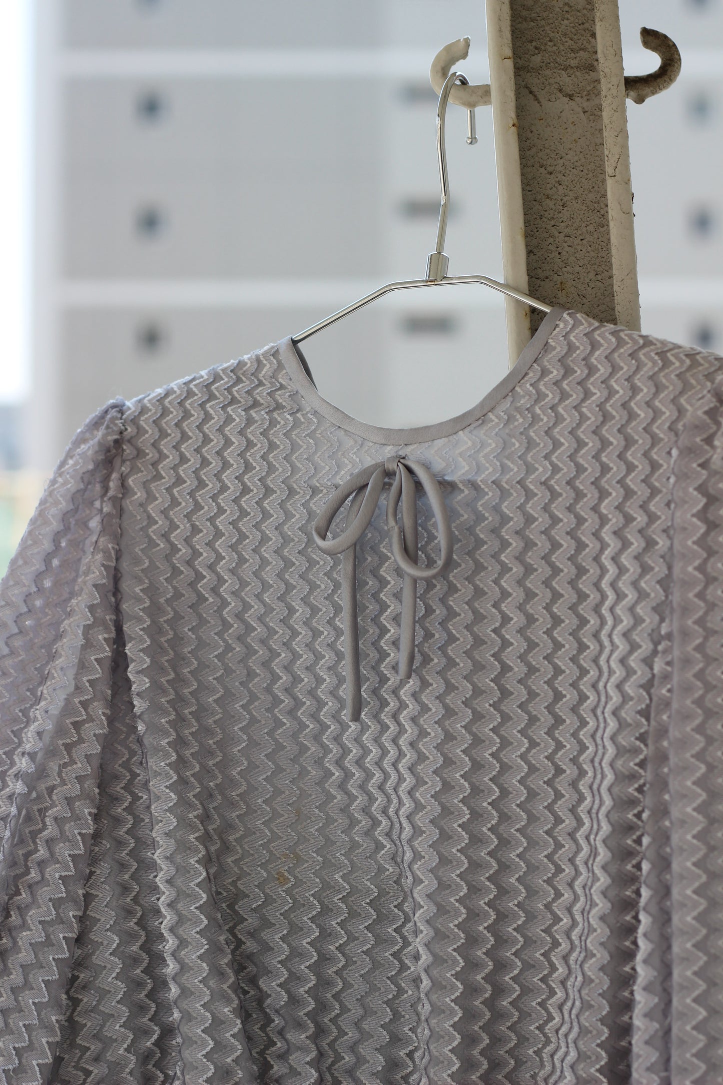 Vintage Jacquard Long Sleeve Blouse x6点