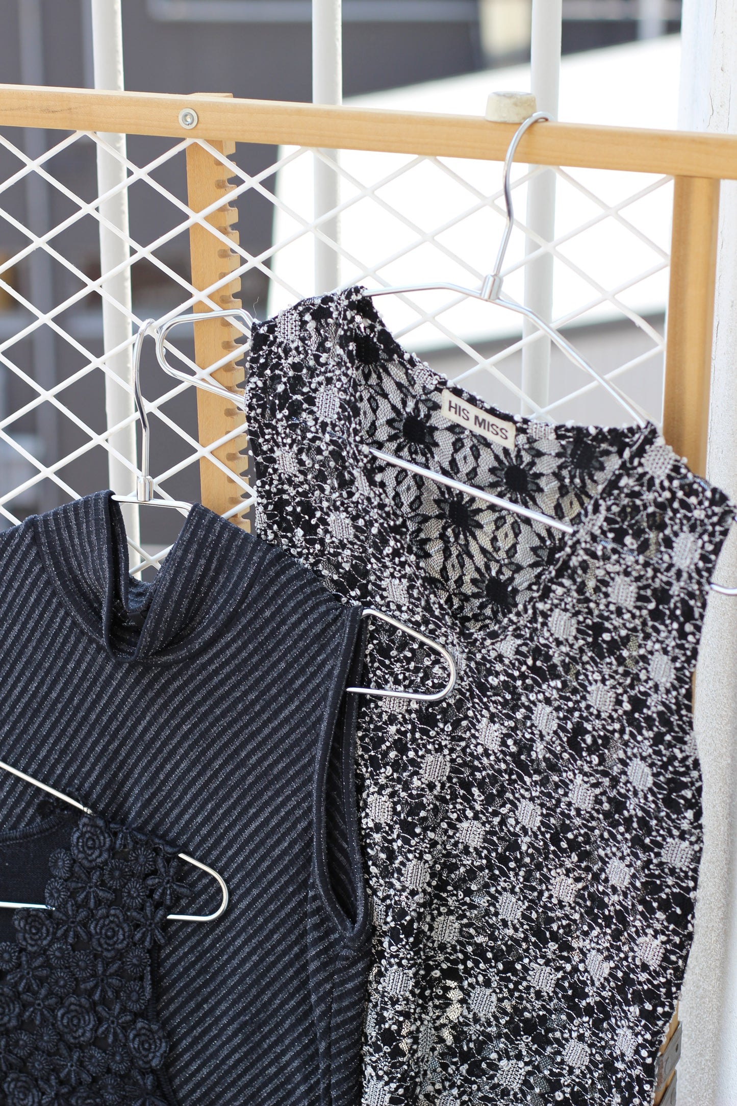 Vintage Black Design No Sleeve Blouse x8点