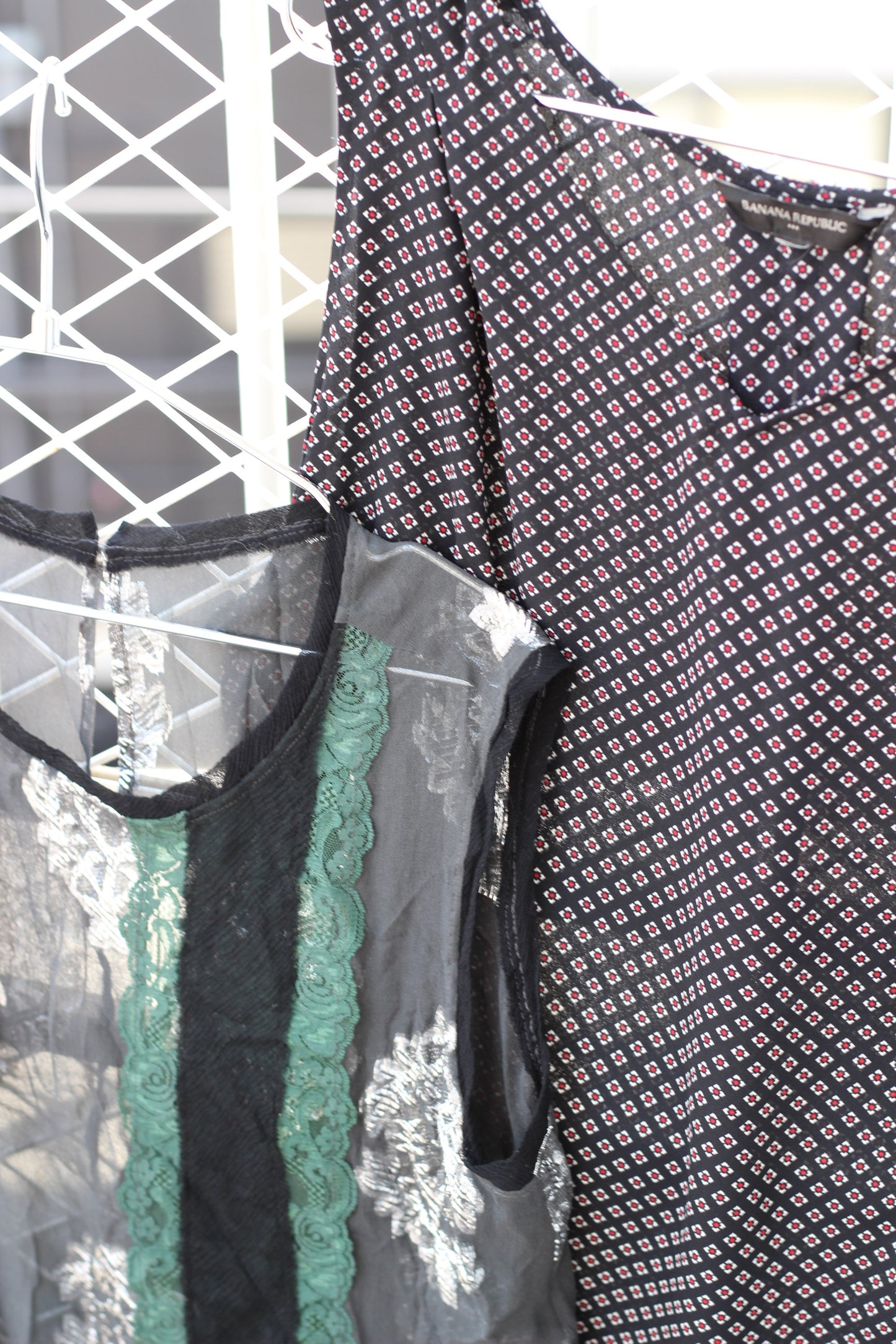 Vintage Black Design No Sleeve Blouse x8点