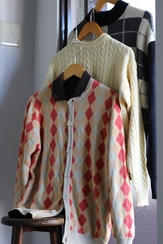 Men's Made In Italy 100% Cashmere Design Knit x3点