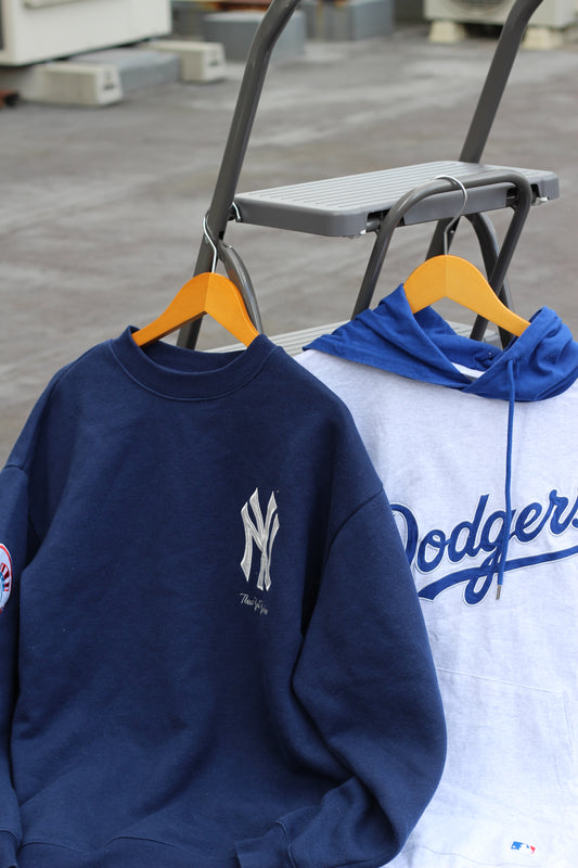 MLB Dodgers & Yankees Sweatshirt Hoodie x2点
