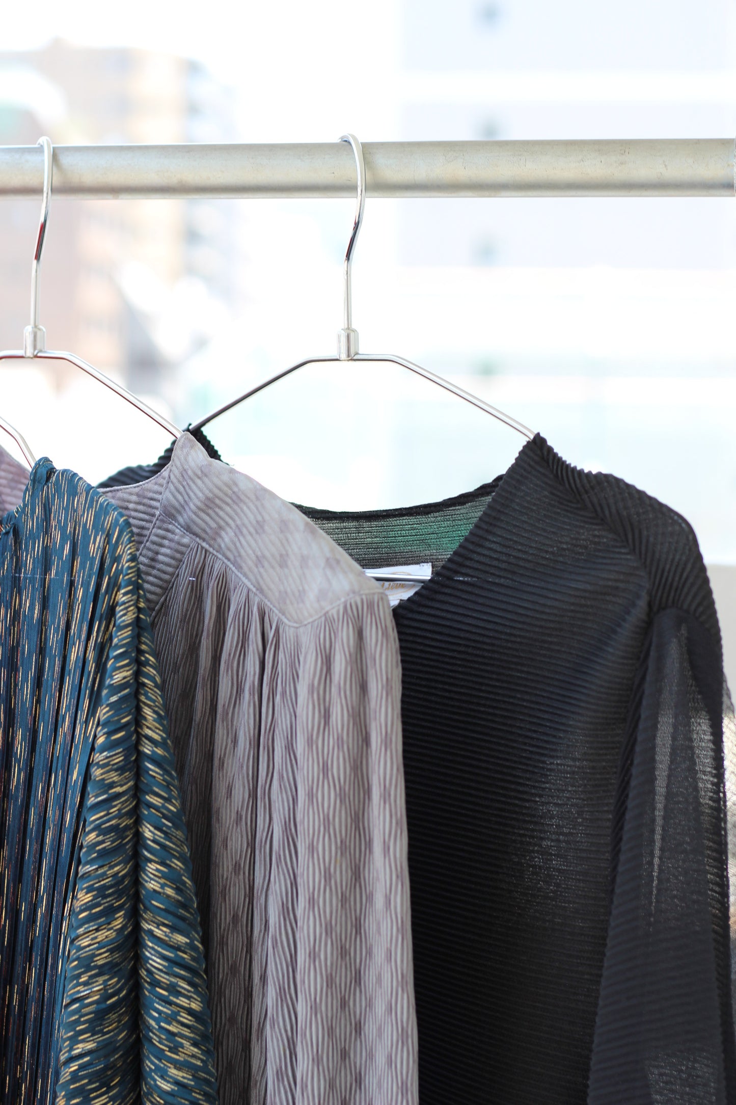 Vintage Pleats Long Sleeve One-Piece x7点