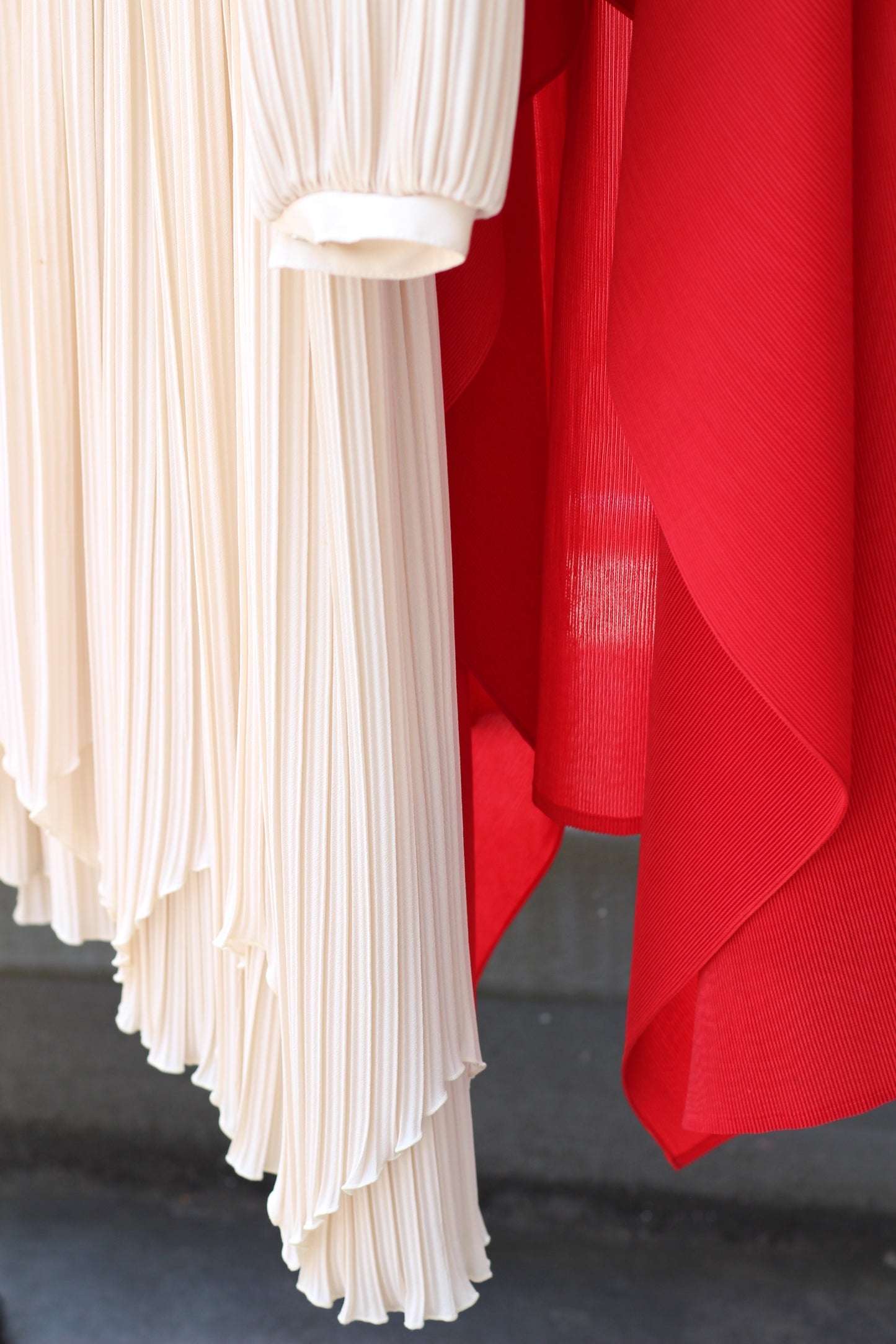 Vintage Pleats Long Sleeve One-Piece x7点
