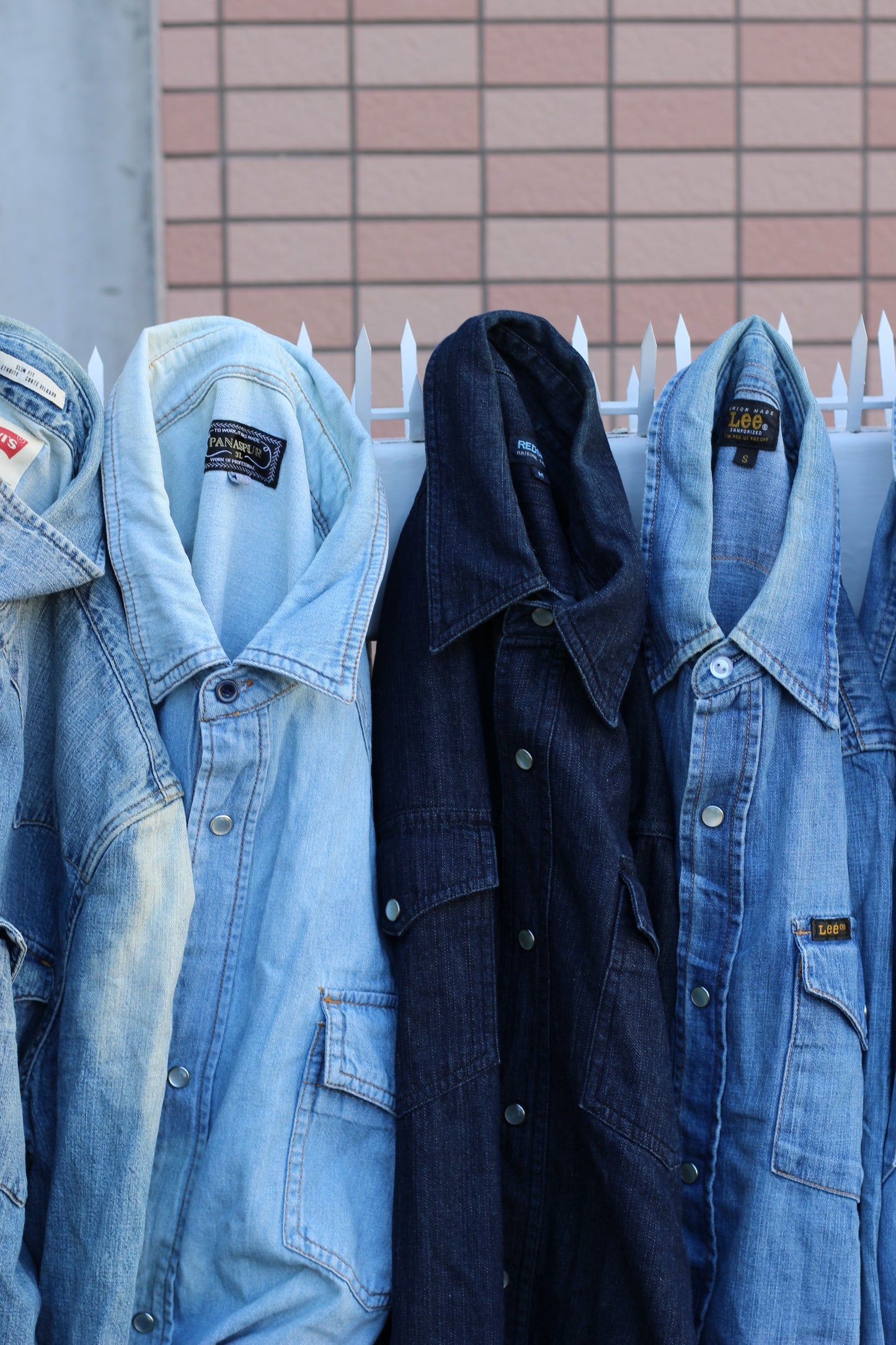 Levi's mix denim western shirt x9点