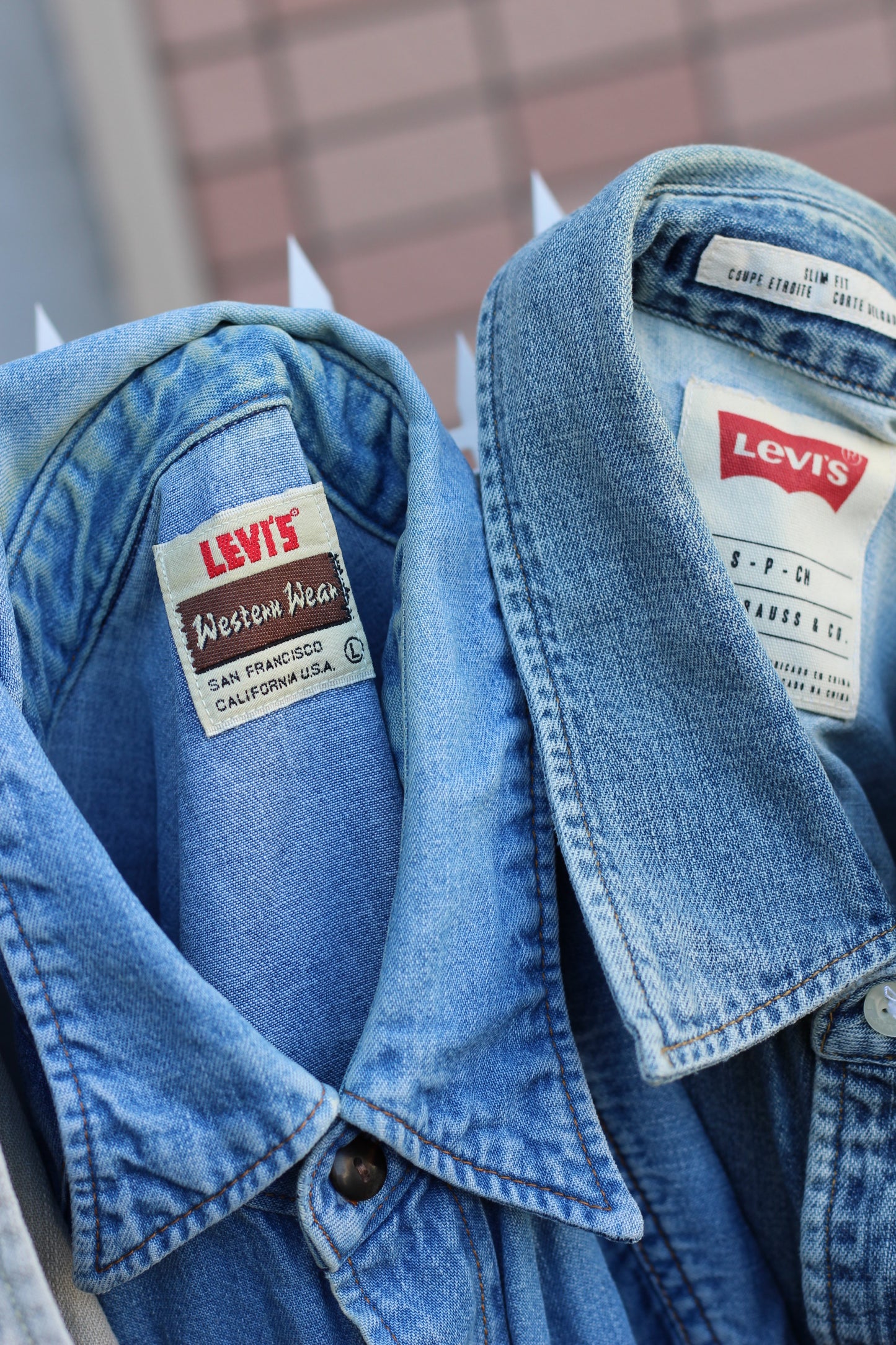 Levi's mix denim western shirt x9点